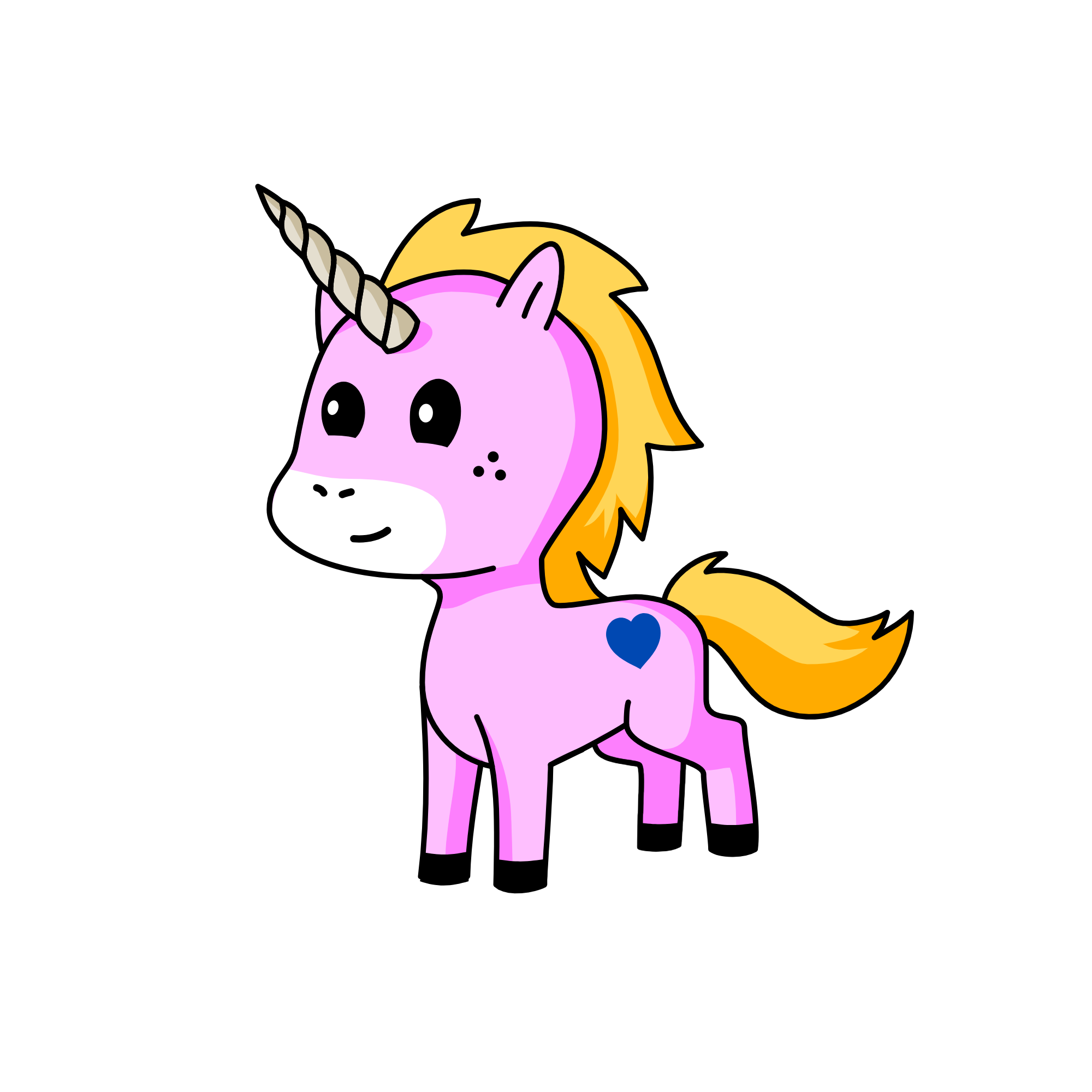 heart, the unicorn