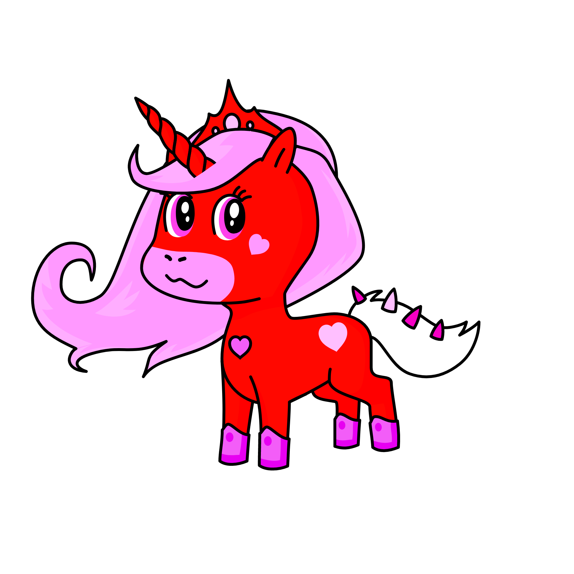 The Love Queen, the unicorn