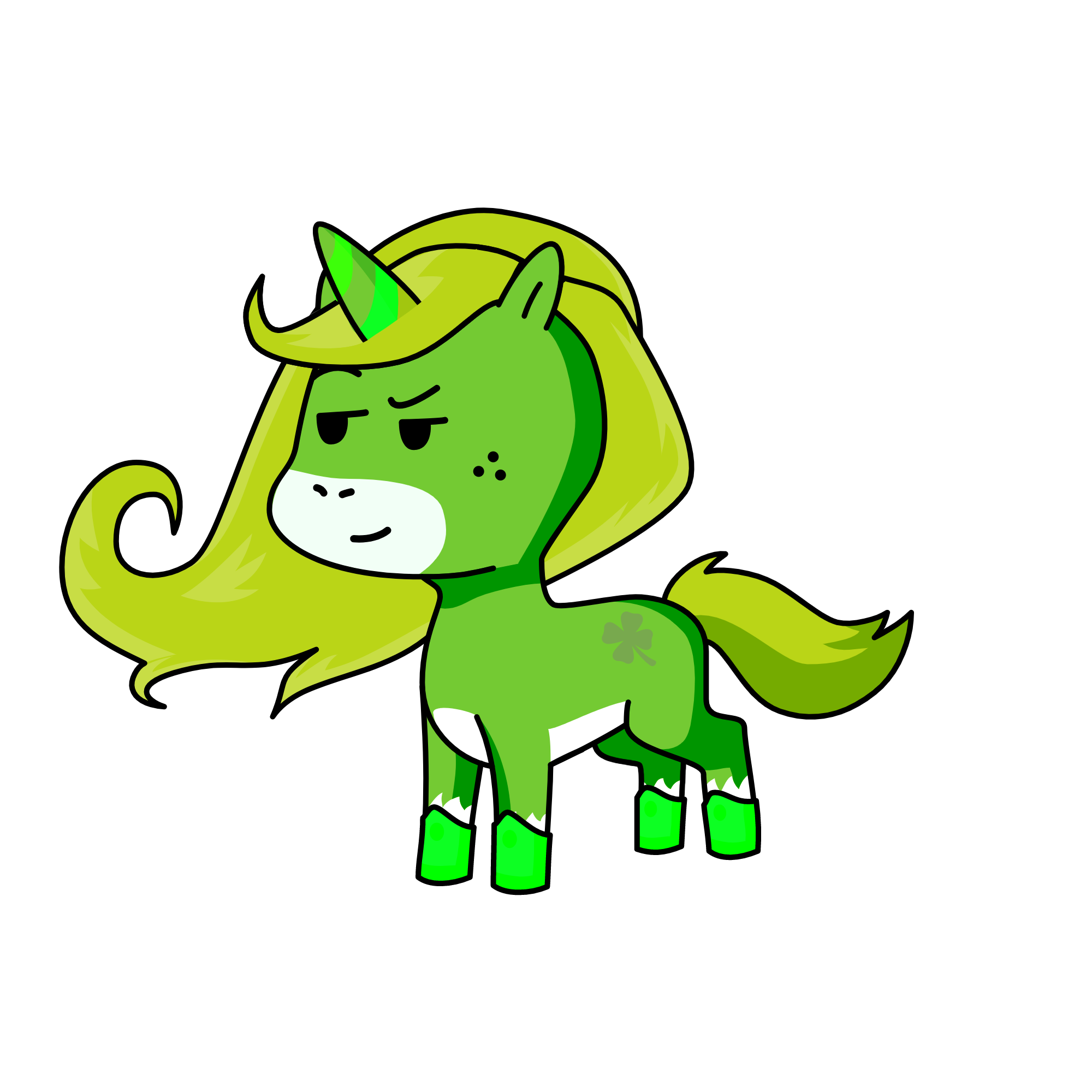 Clover, the unicorn
