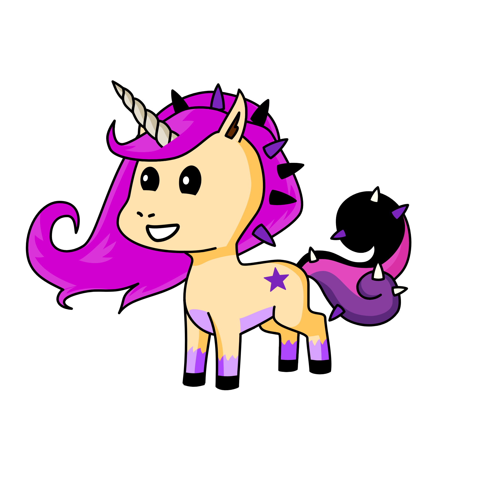 Purple Seth, the unicorn