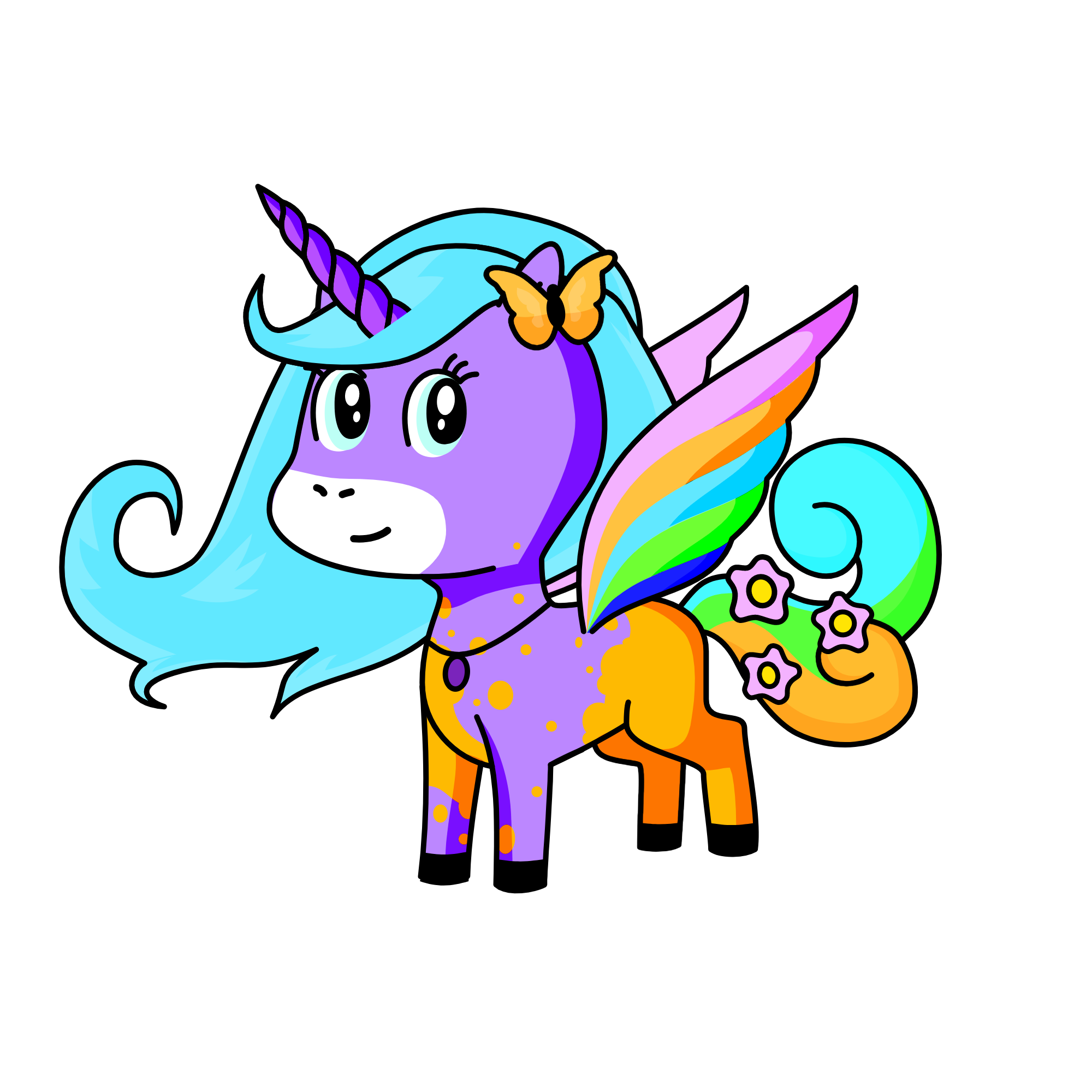 Glisha, the unicorn