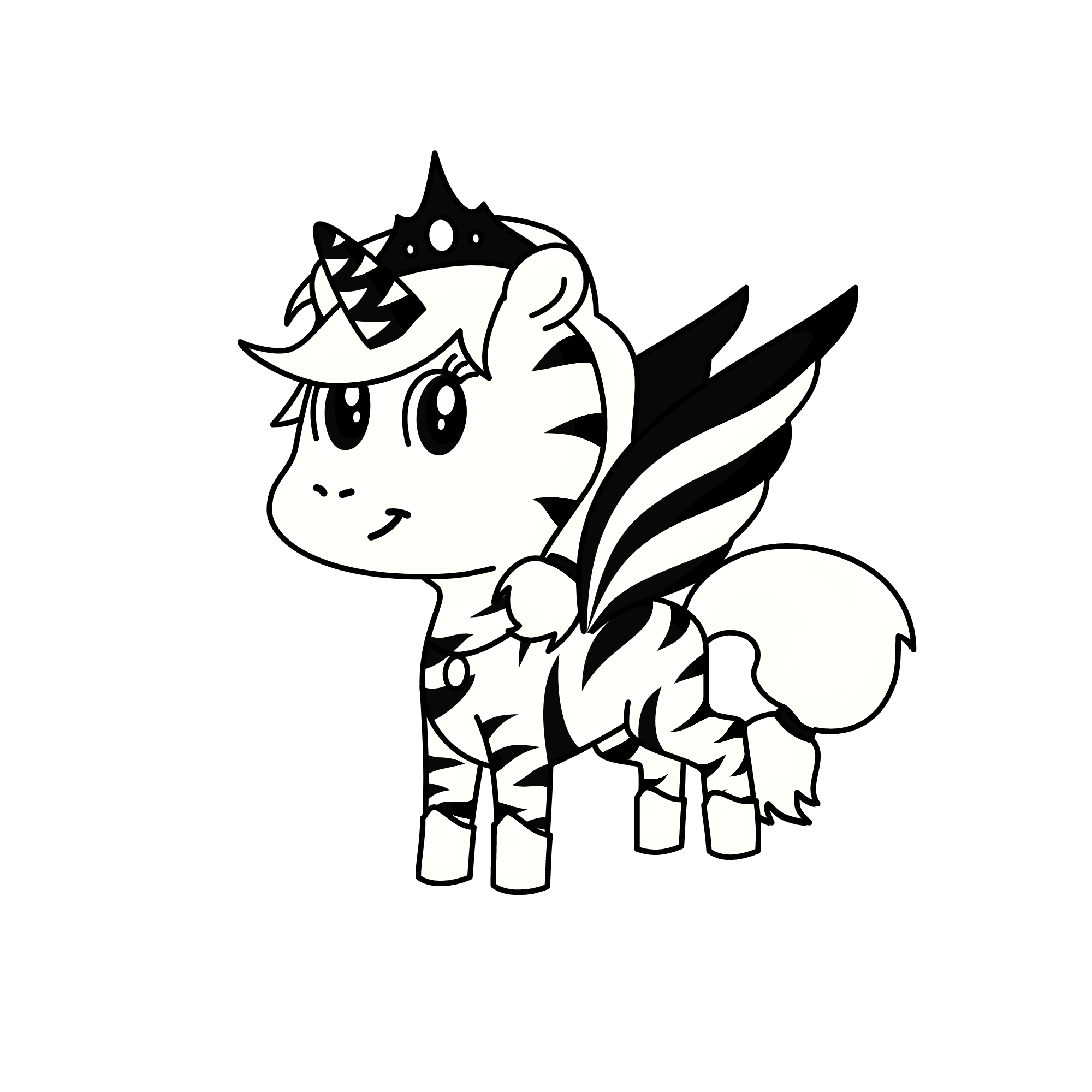 Princess Zebra, the unicorn