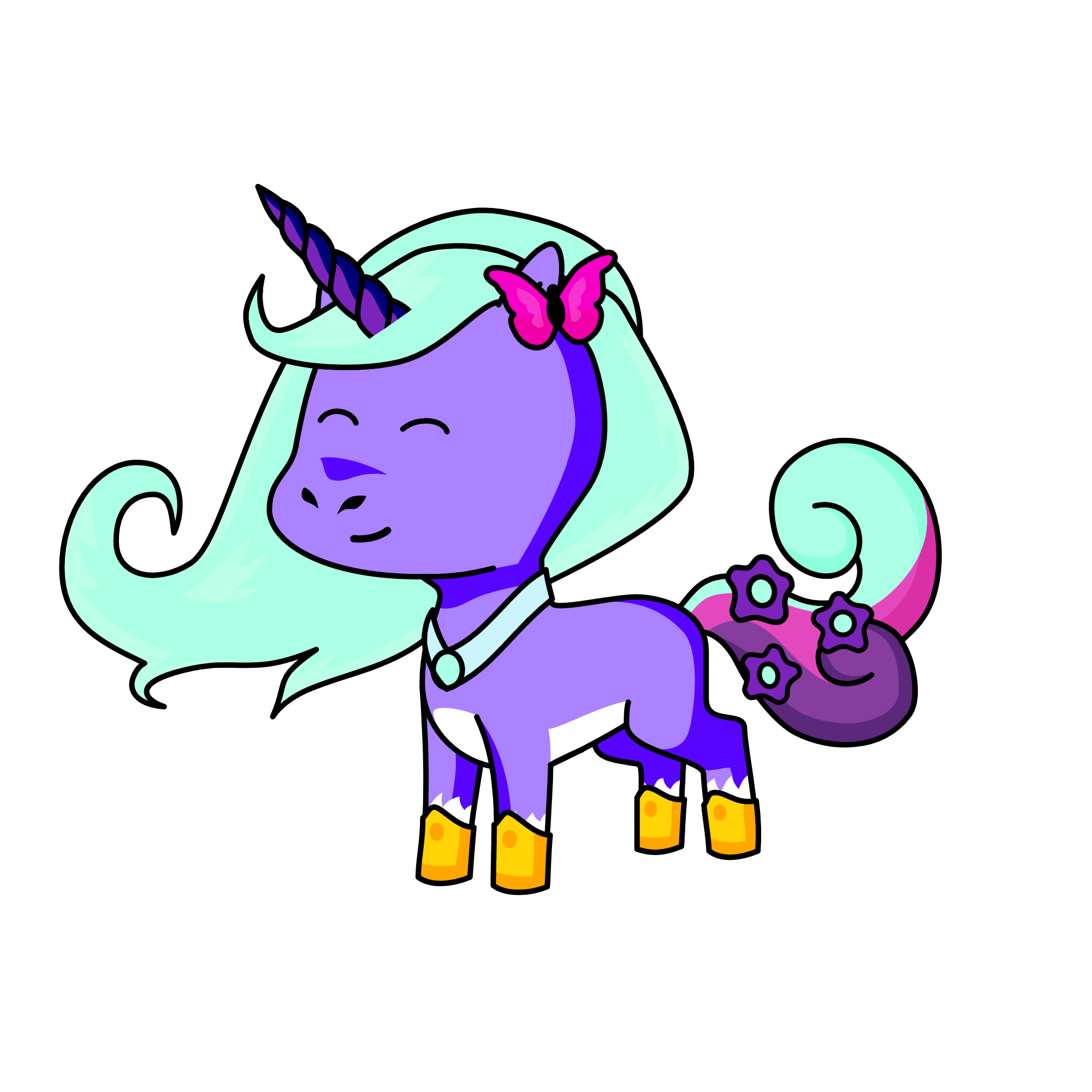 Snow, the unicorn