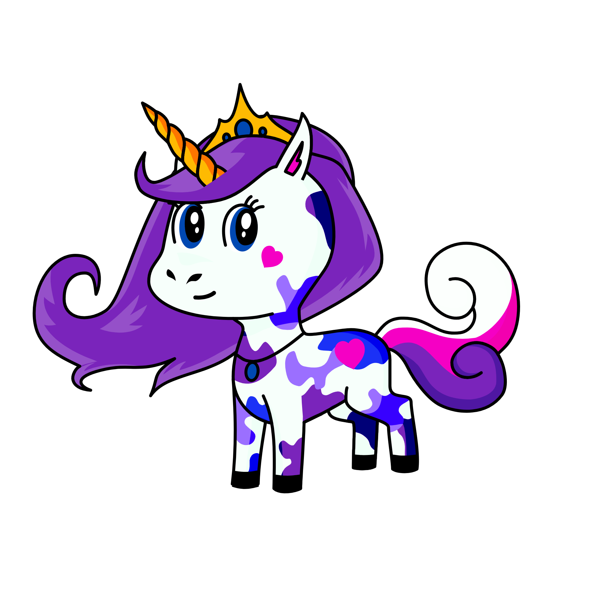 princess snow, the unicorn