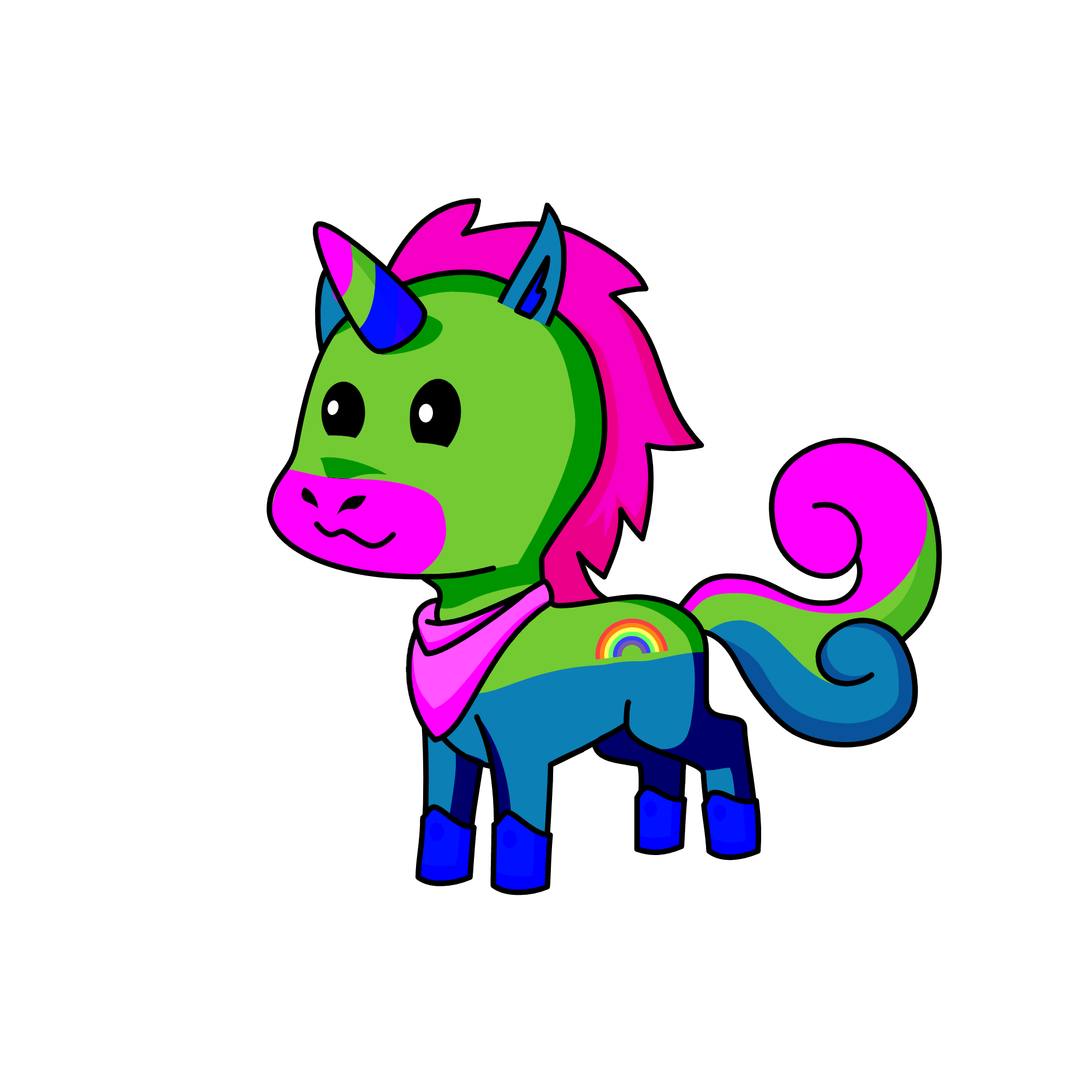 Poly, the unicorn