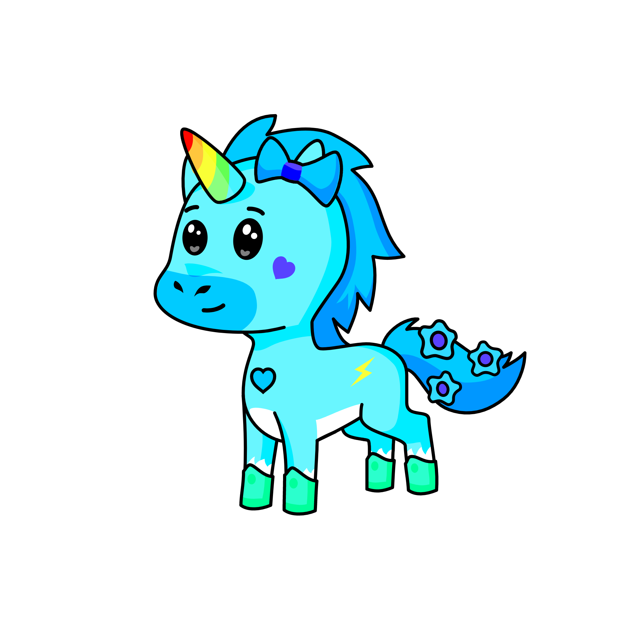 Lightning bold, the unicorn
