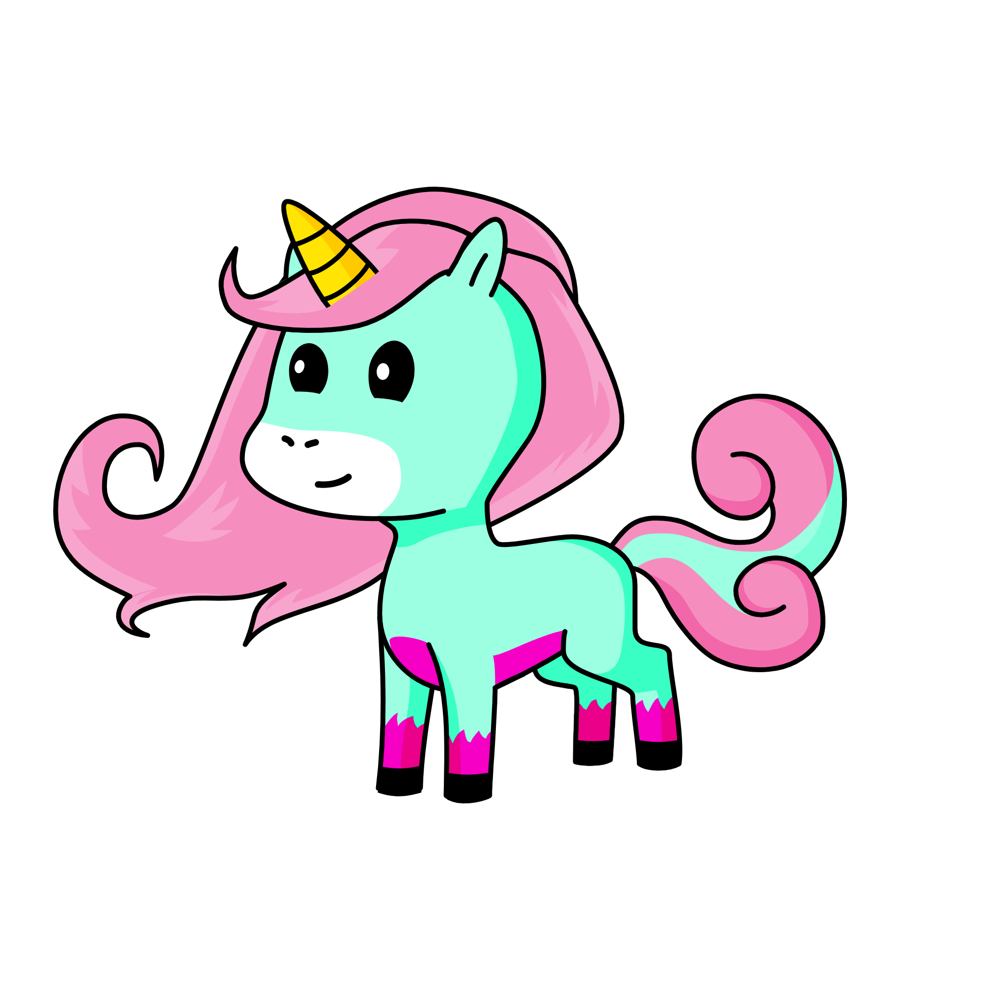 Minty, the unicorn