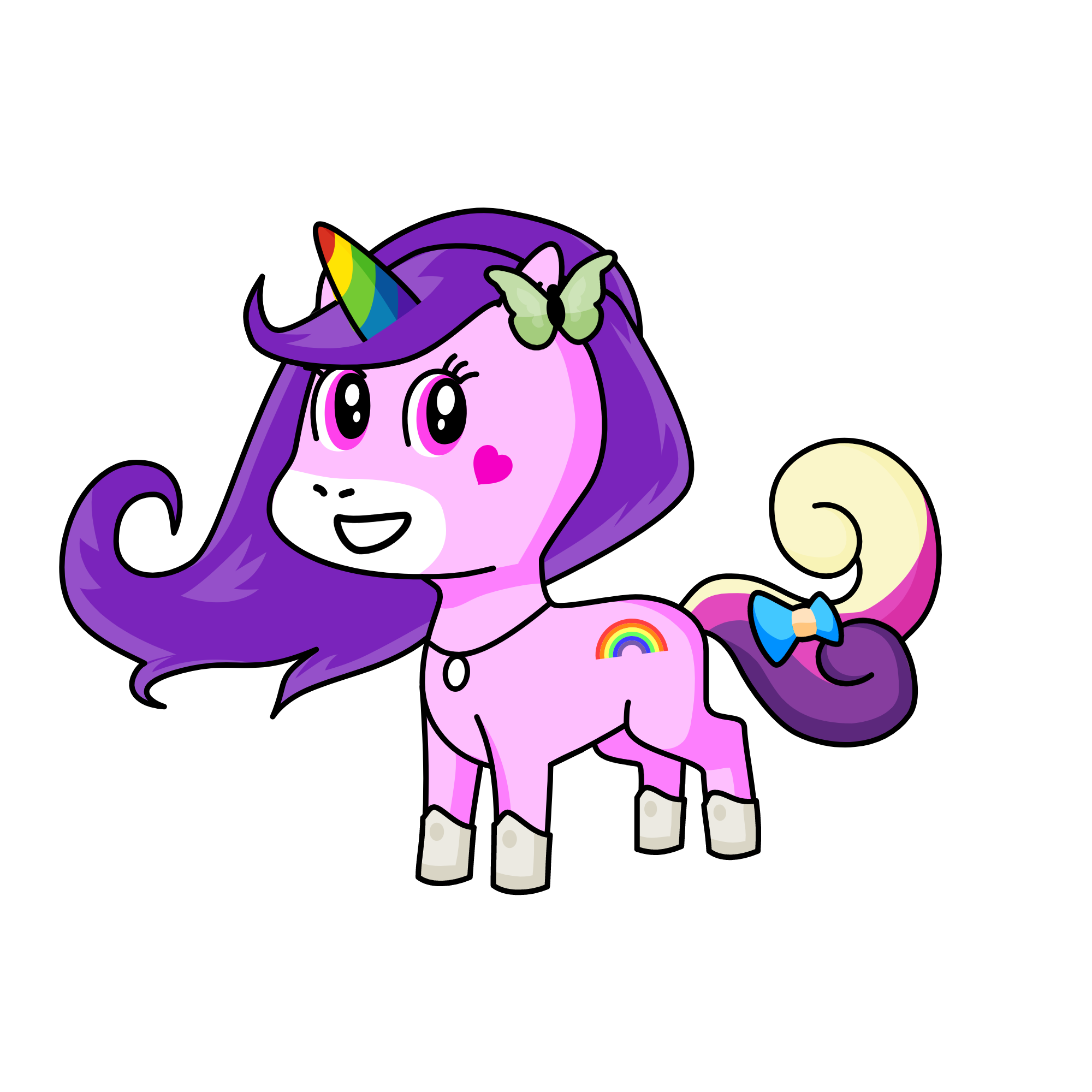 Purple cake💜, the unicorn