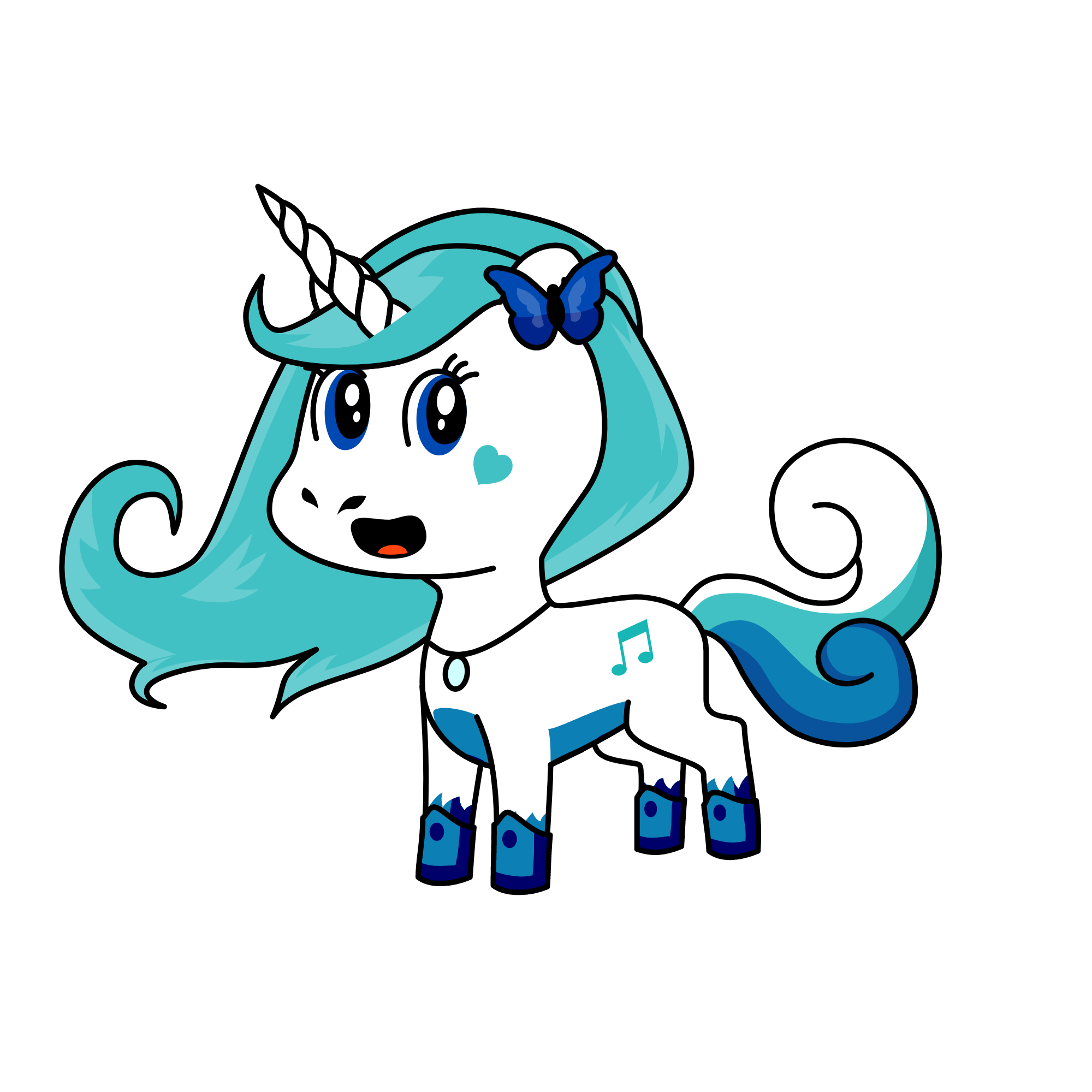 Melody, the unicorn
