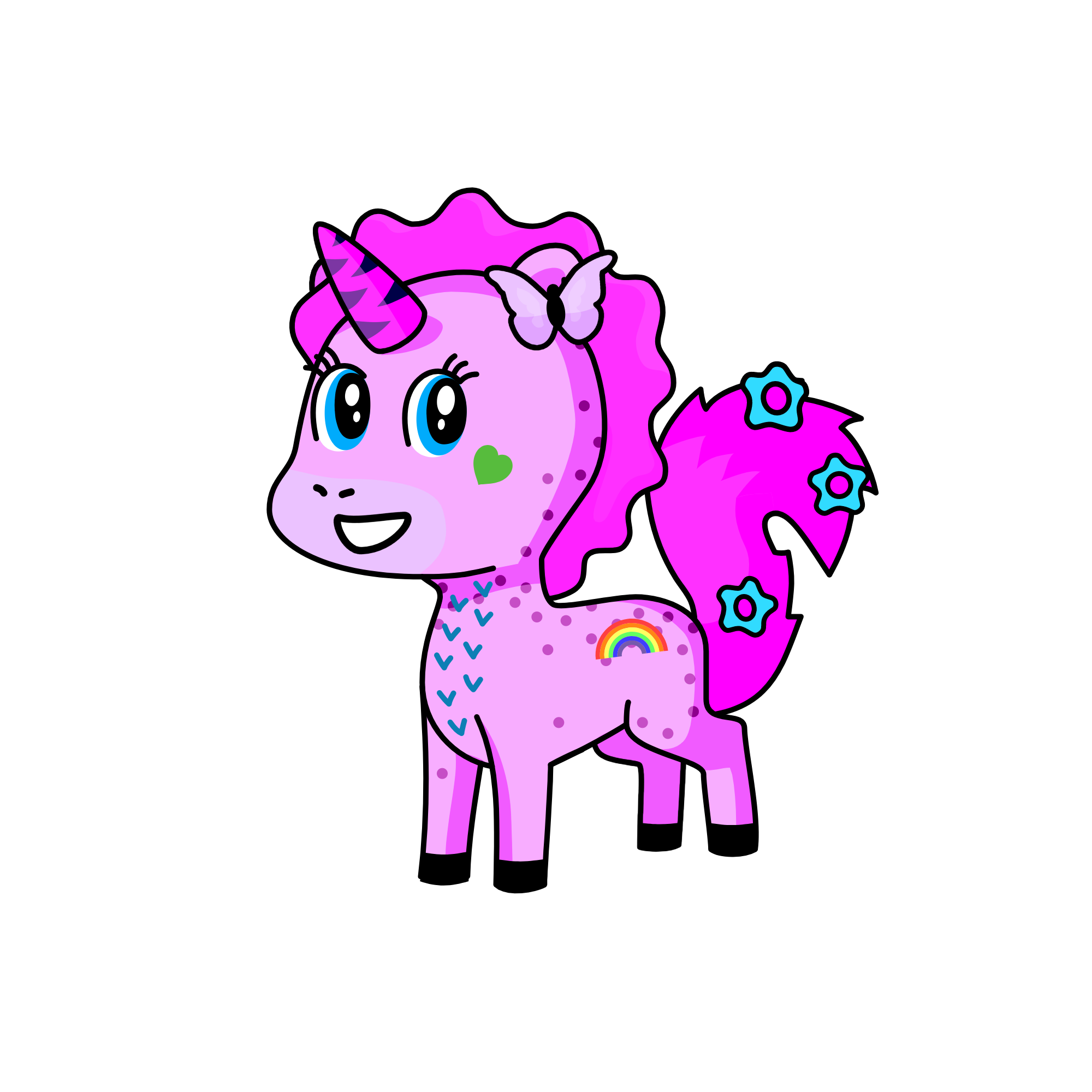 Pinkie pie, the unicorn
