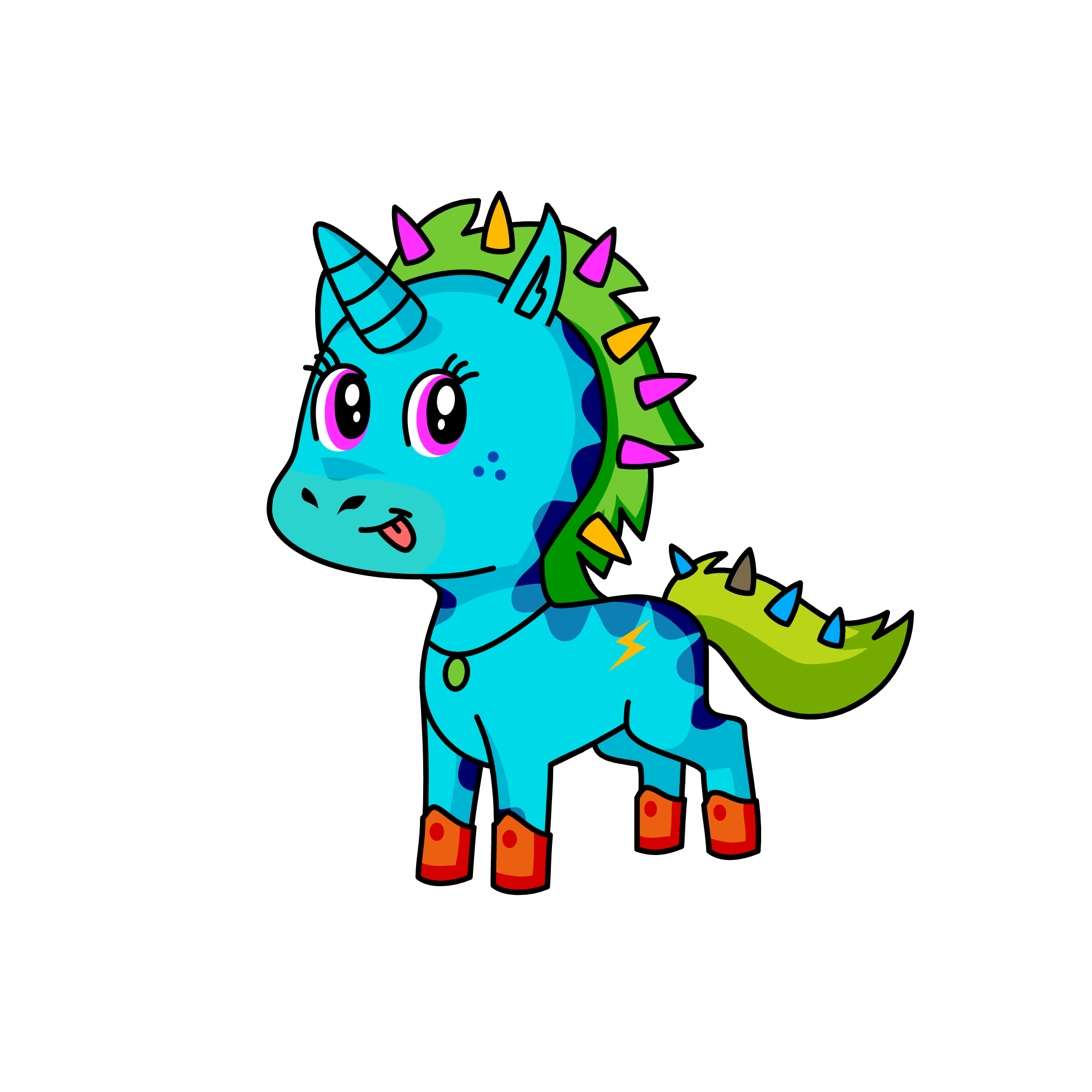 Rainbow Dash, the unicorn