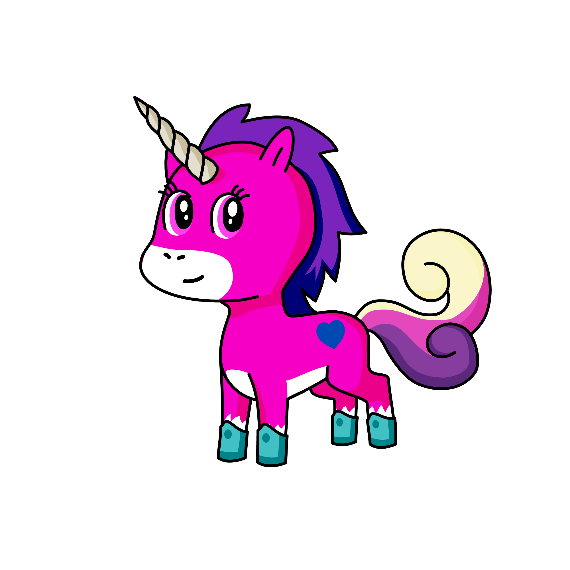 DINELLA, the unicorn