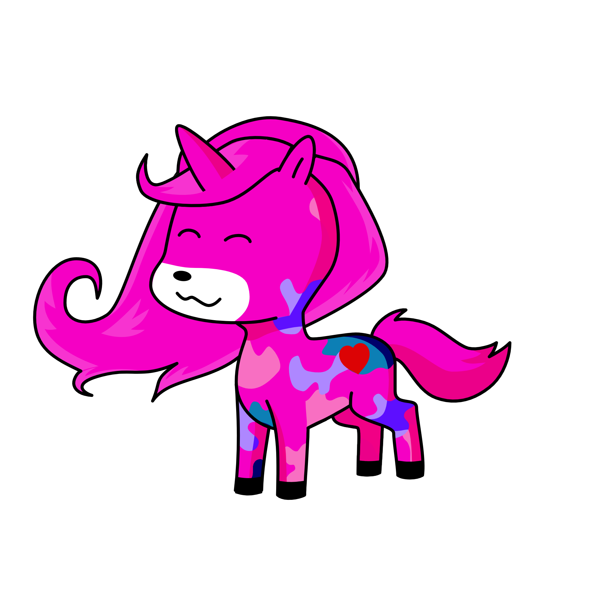 Sky (Ava) Pinky, the unicorn