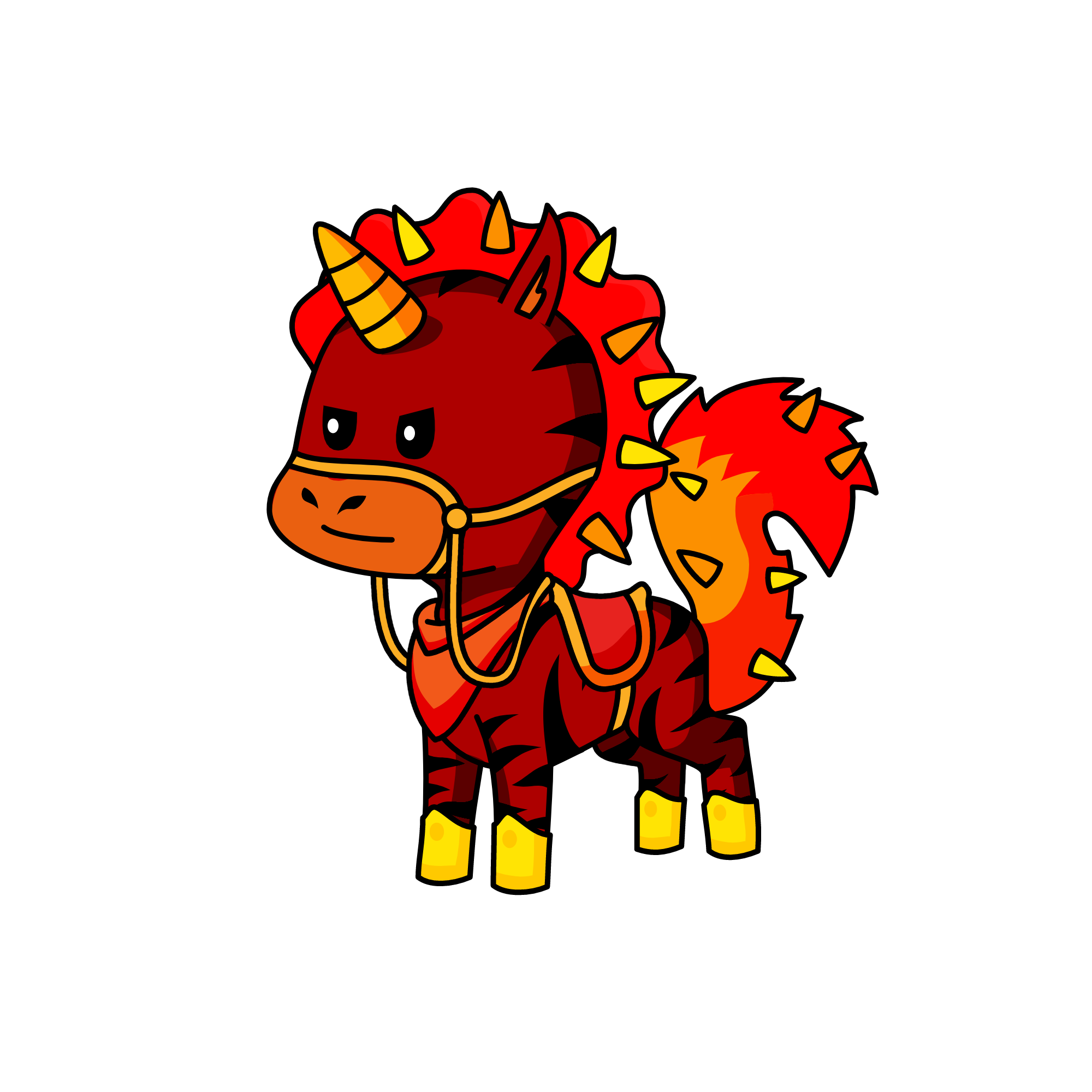 Fire, the unicorn