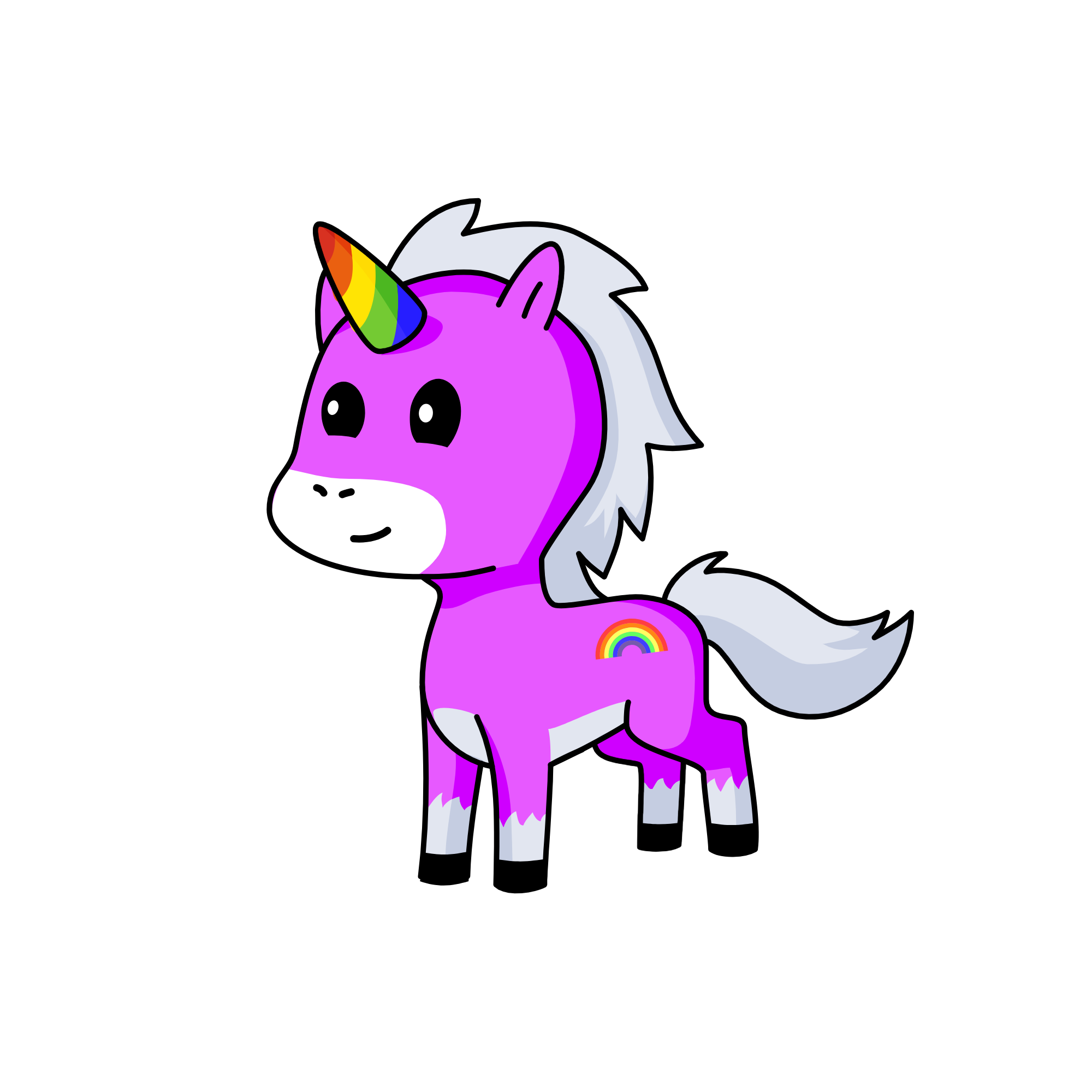 Purple, the unicorn
