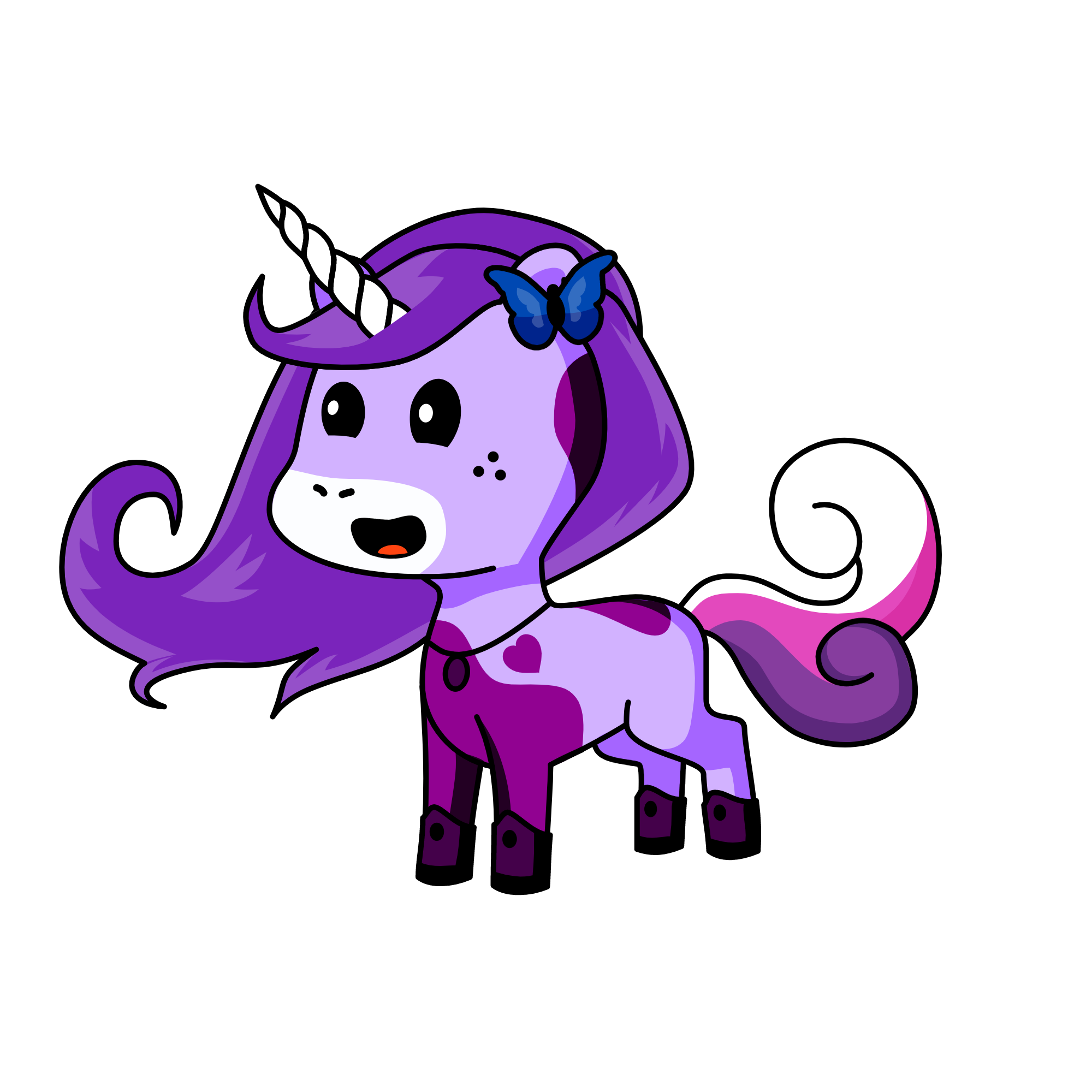 purple, the unicorn