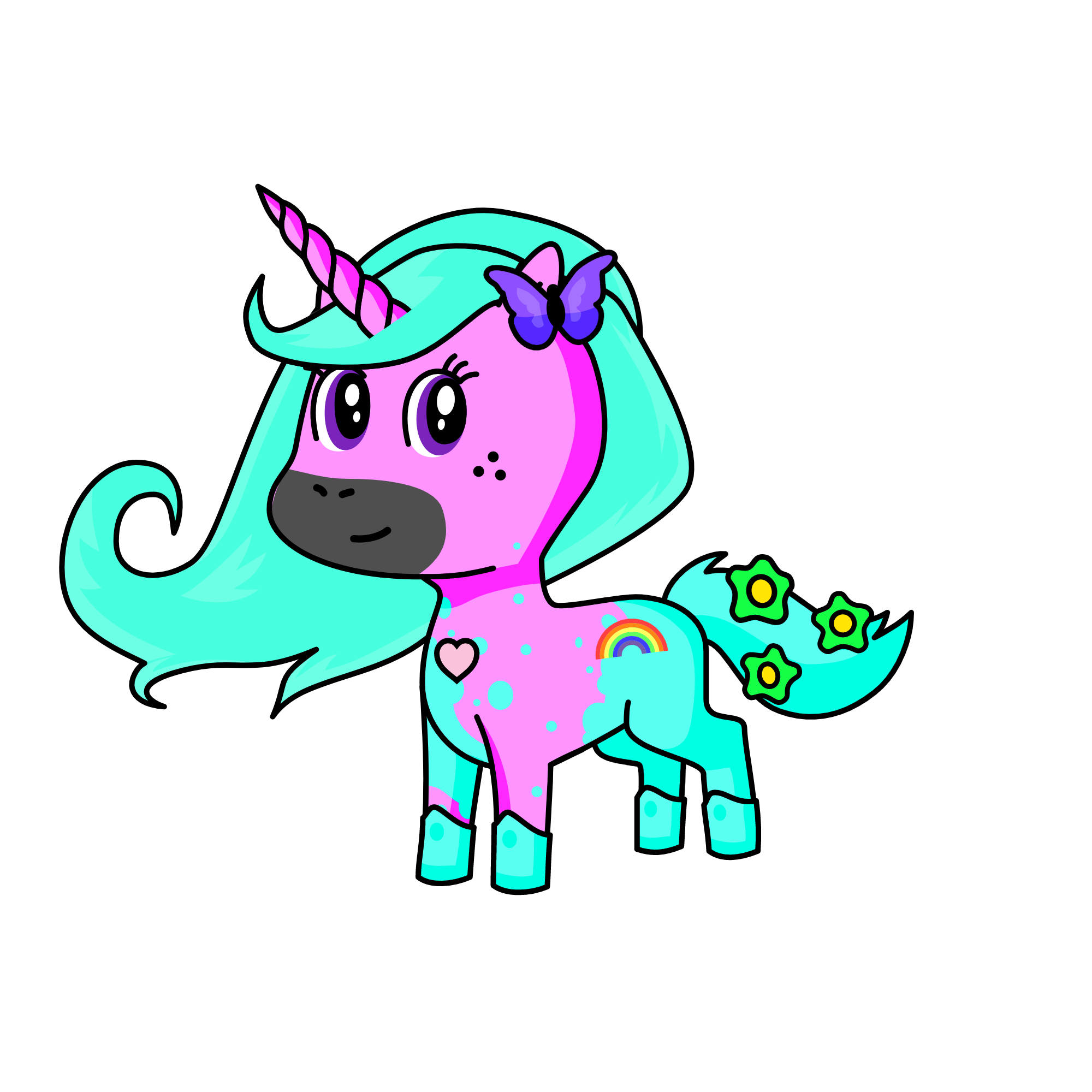 Cutie, the unicorn
