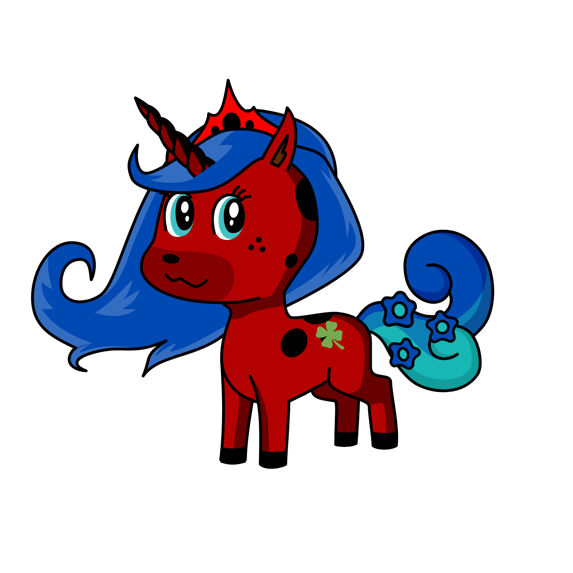 Real ladybug, the unicorn
