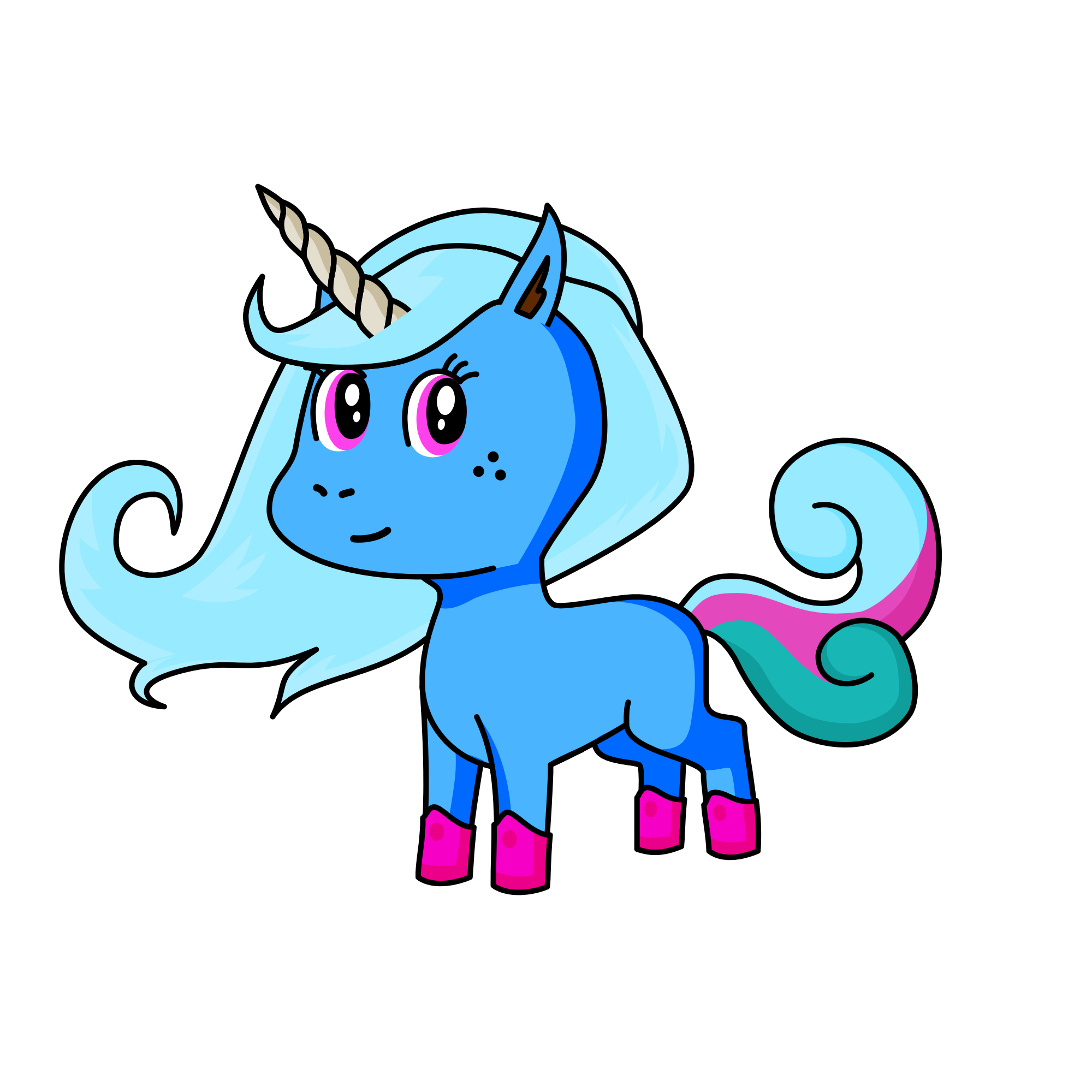 Mint, the unicorn