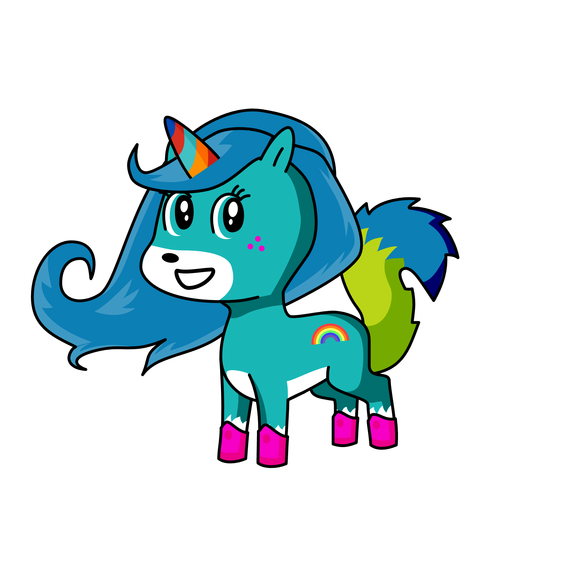 snowy, the unicorn