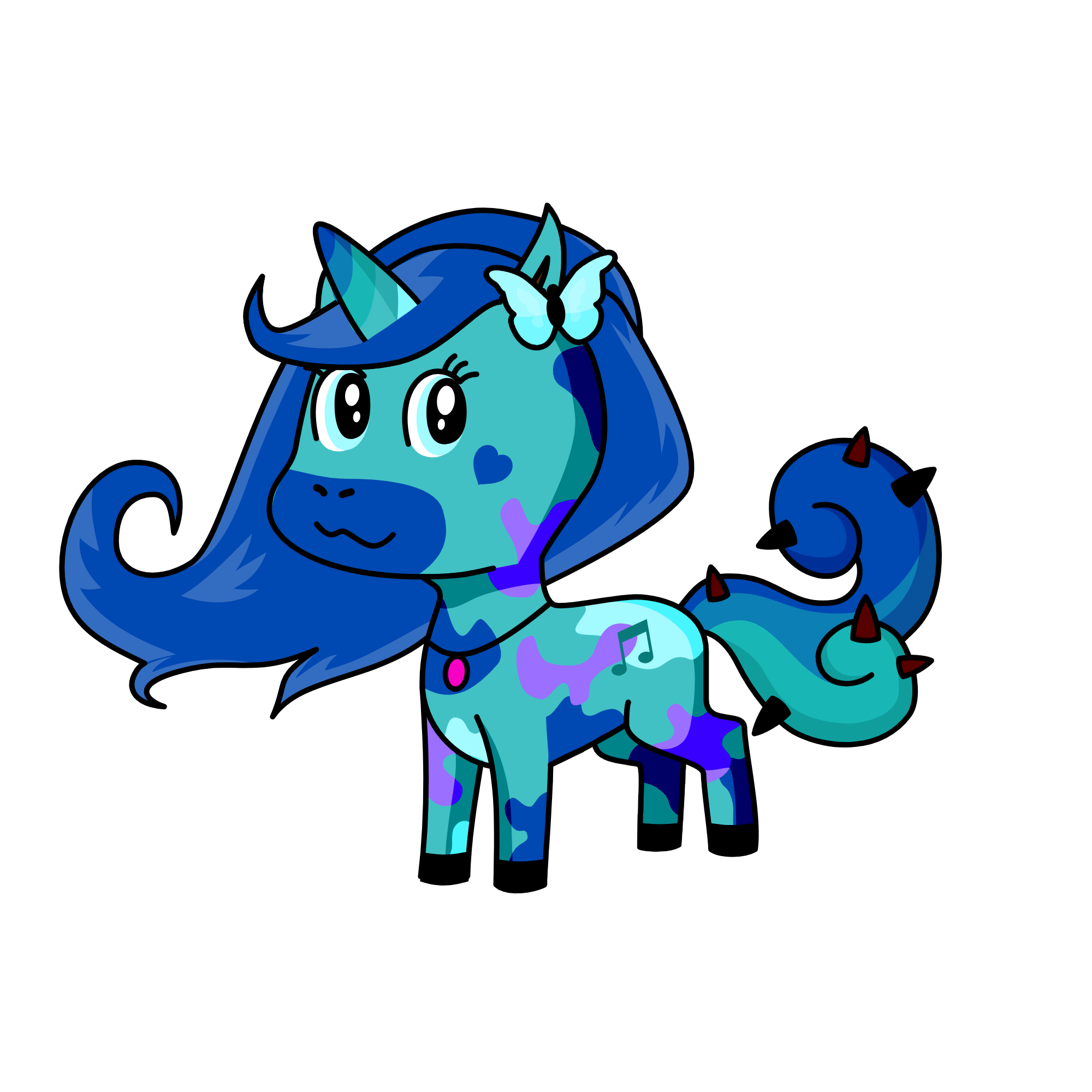 Winter, the unicorn