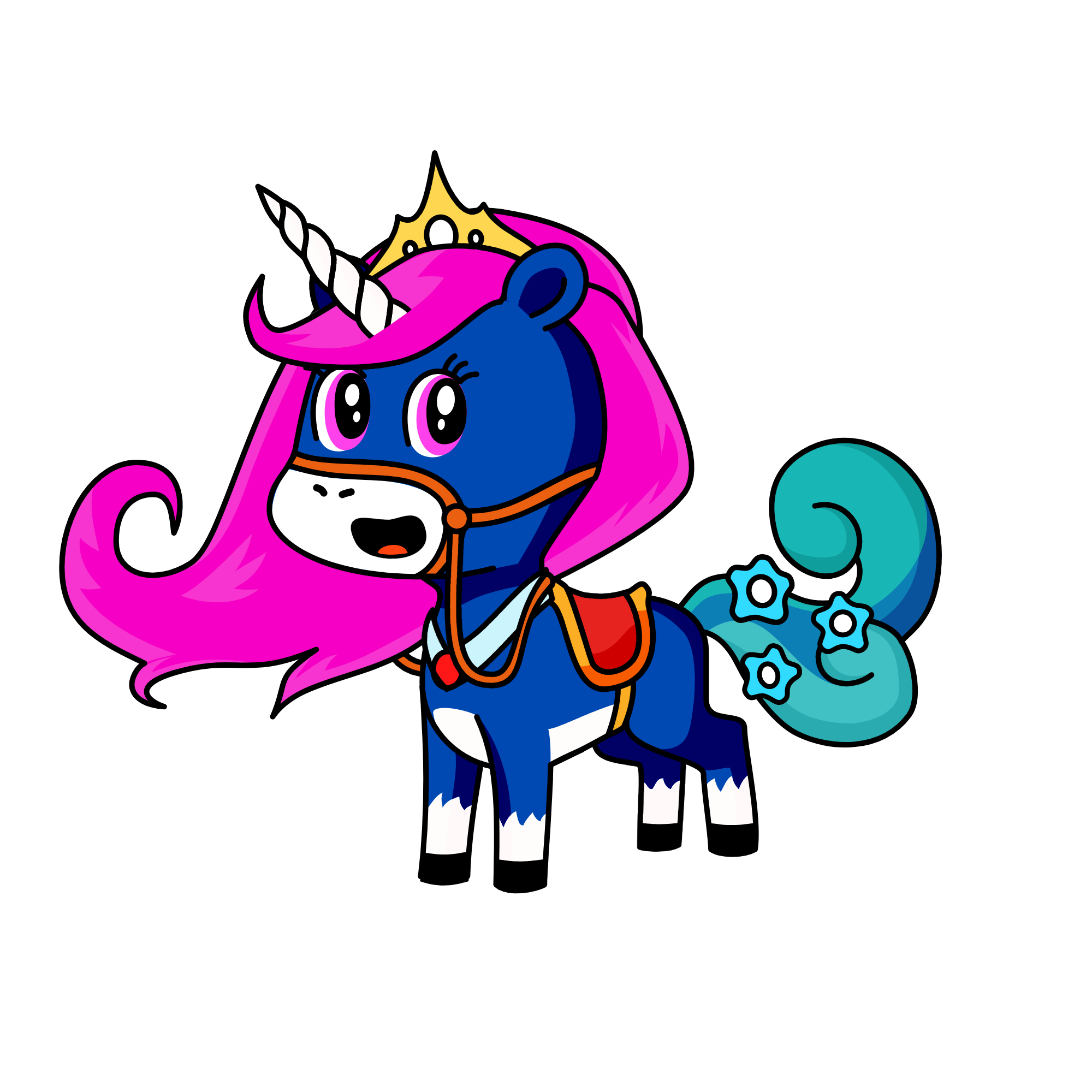Queen Horror, the unicorn