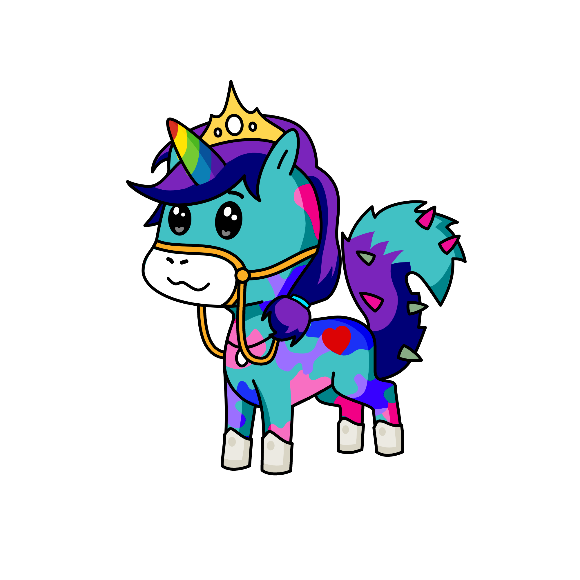 Queen Spring, the unicorn