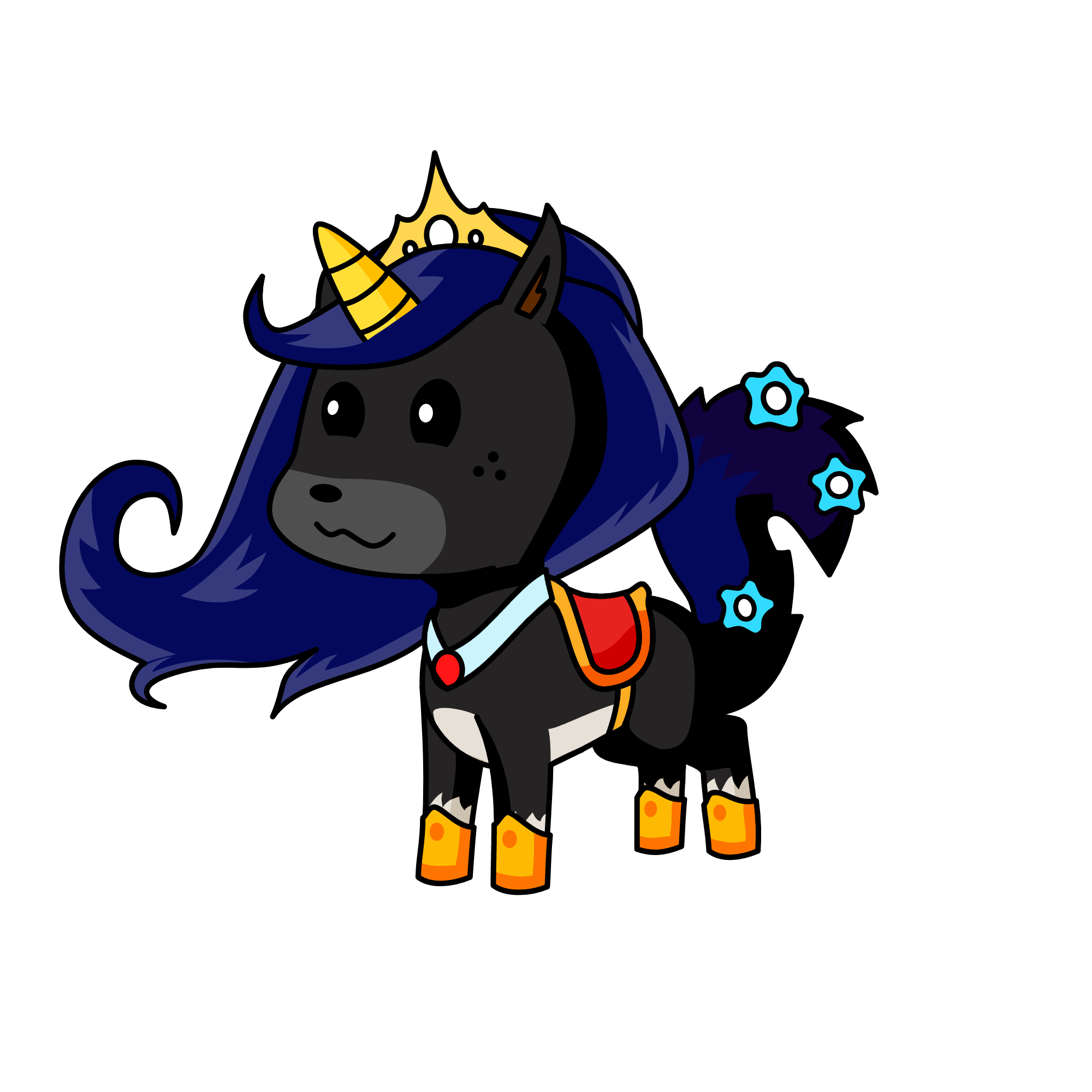 Queen Luna, the unicorn