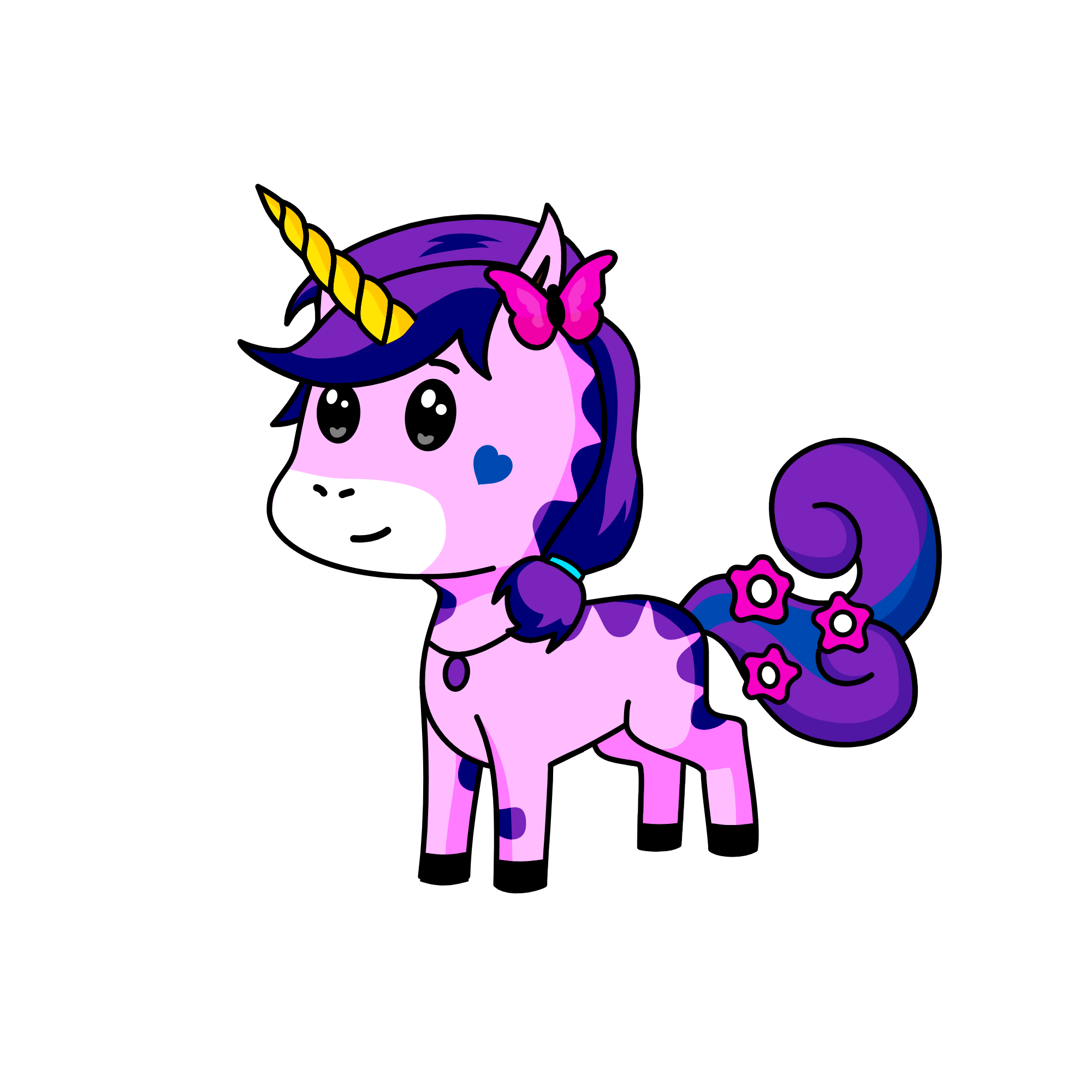 Lavender, the unicorn