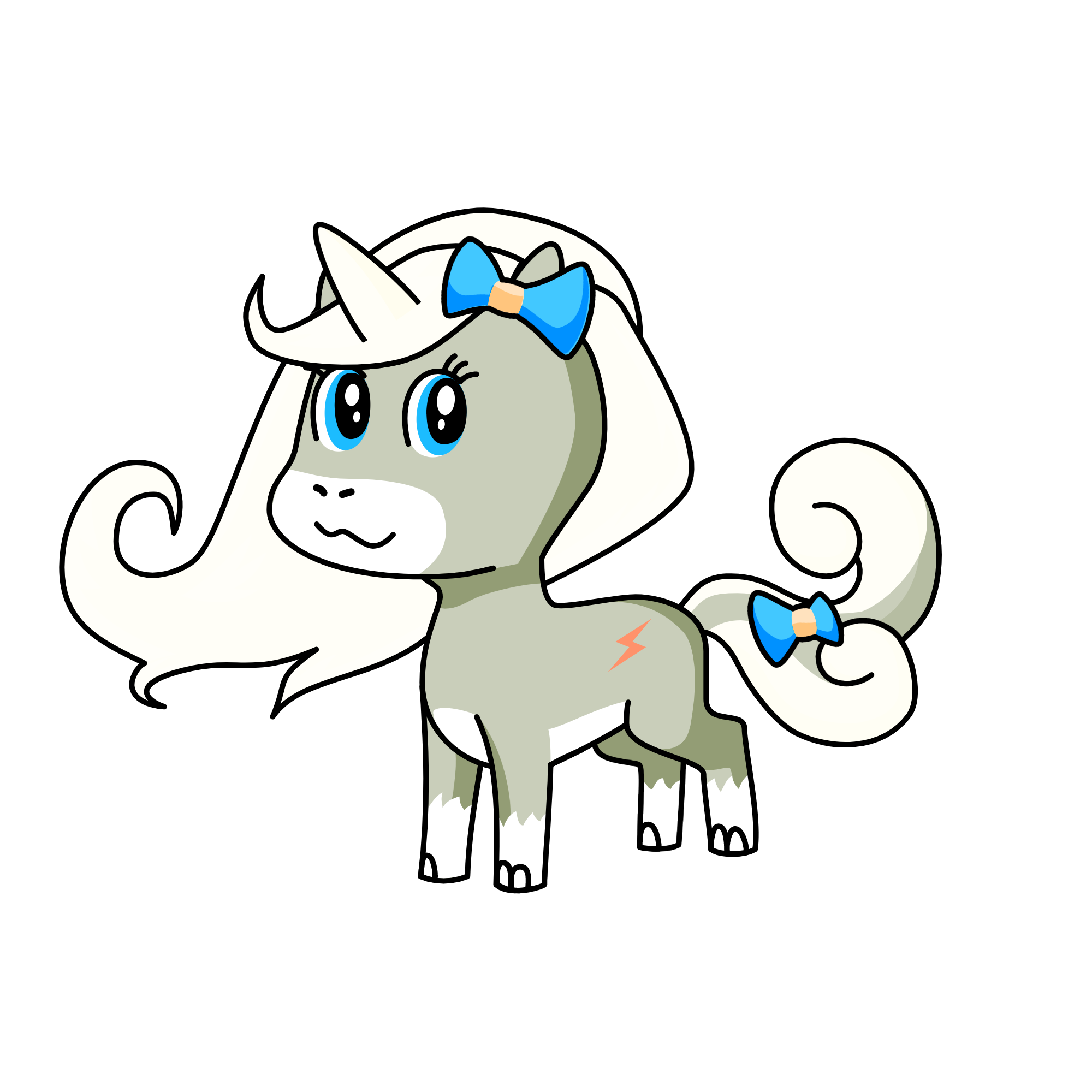 Gray Kitty. (My name is Kitty and i can change colors my owners thinkt that i'm a cat but hwo knowes?, the unicorn