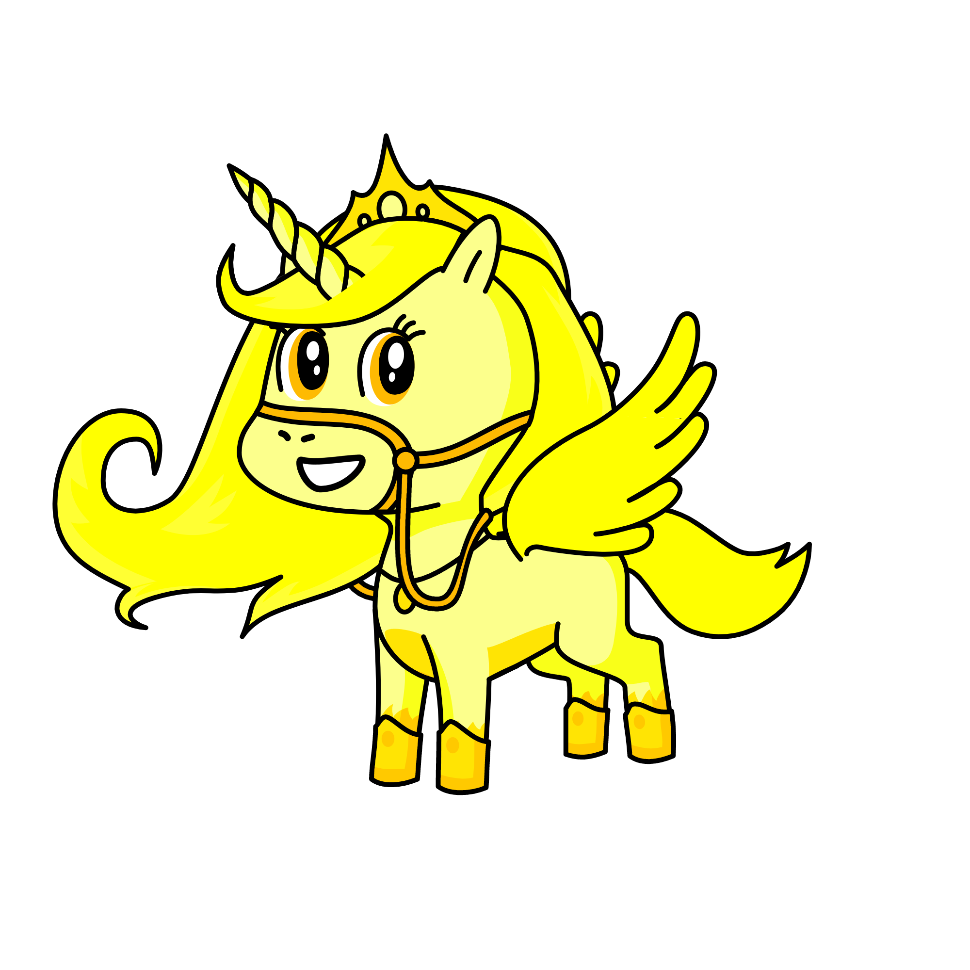 gold, the unicorn
