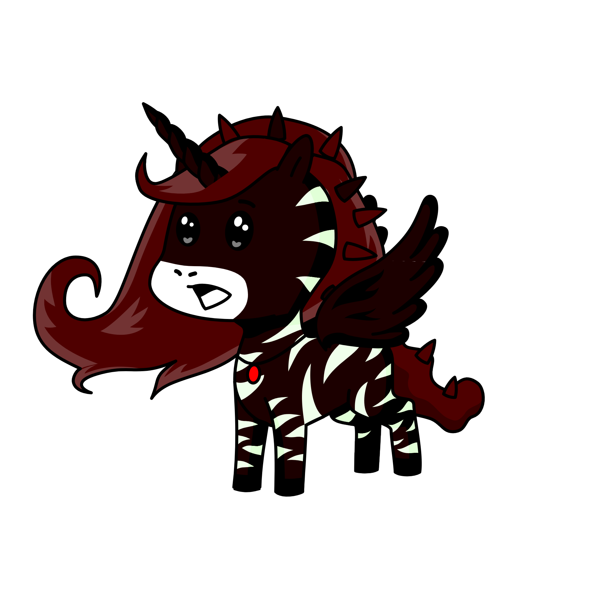 Charcoal, the unicorn