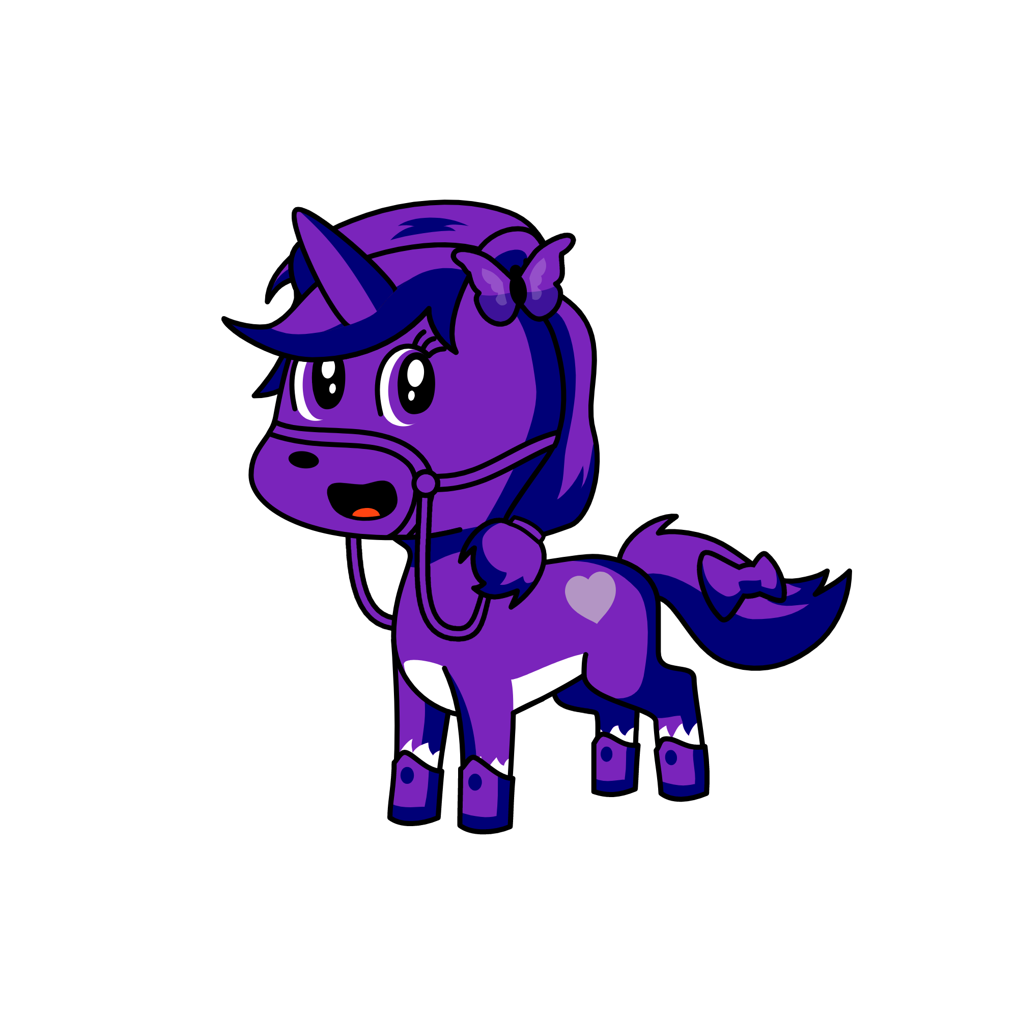 purple, the unicorn