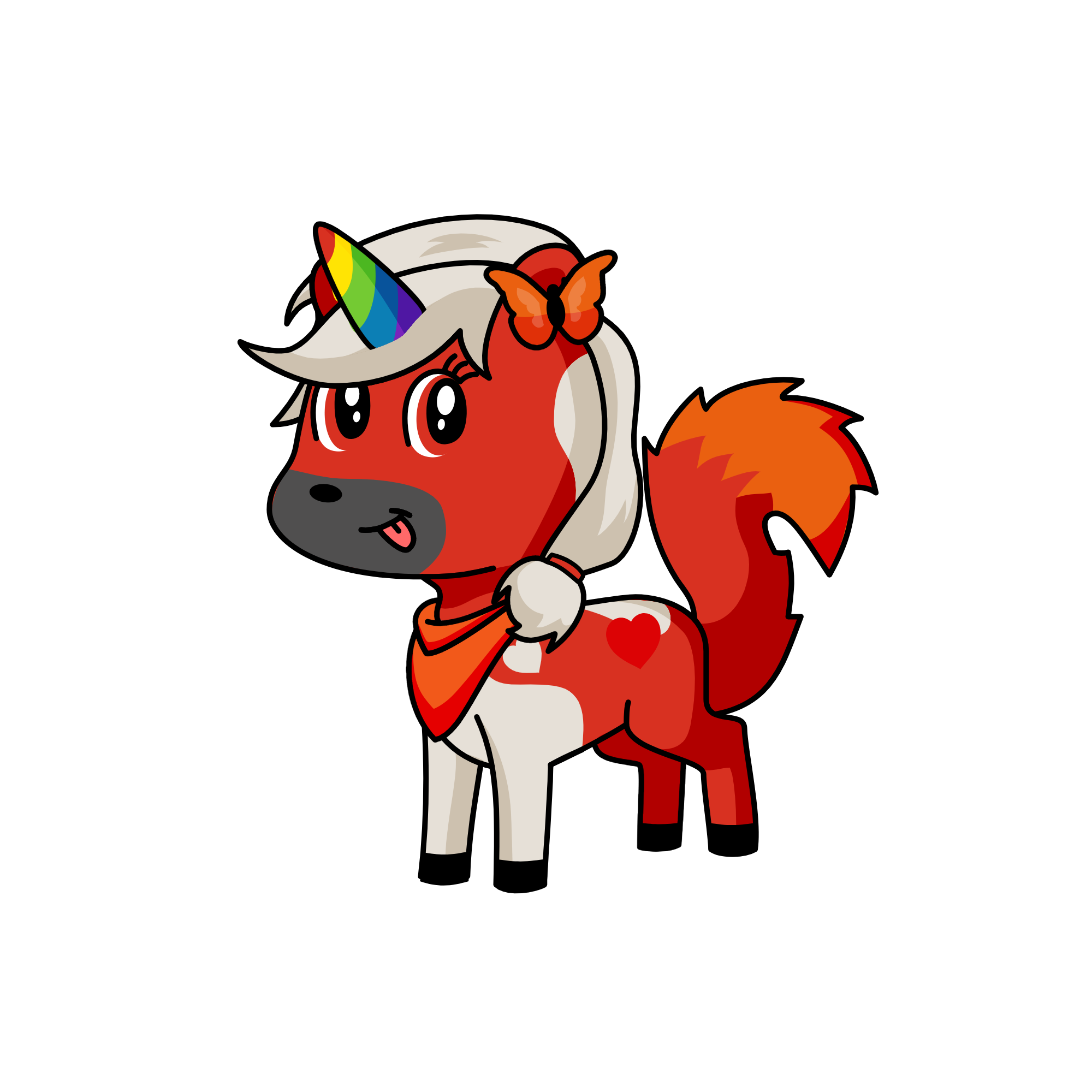 Fire, the unicorn