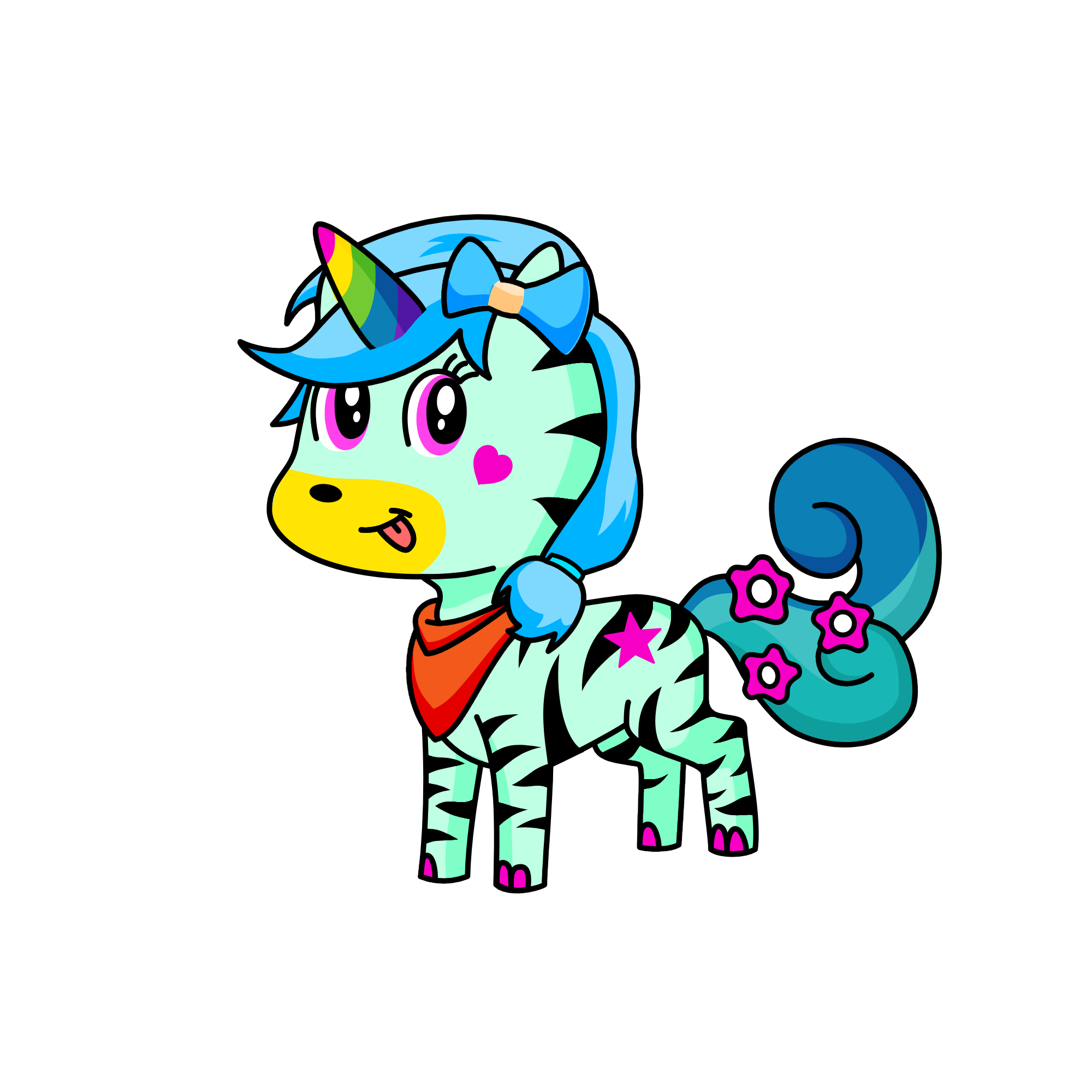 Unirainbow, the unicorn