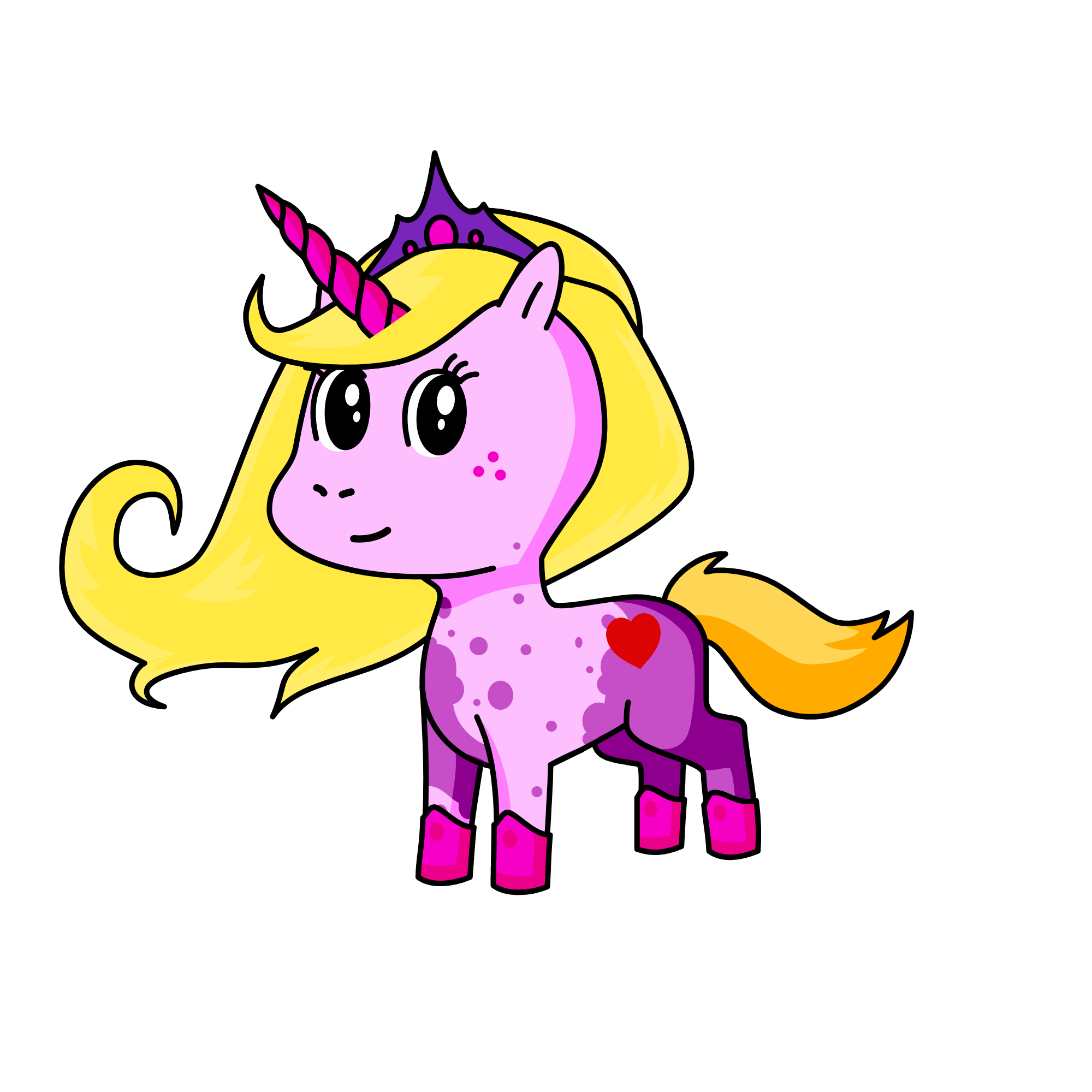 Victoria I love you unicorn do you like mine , the unicorn