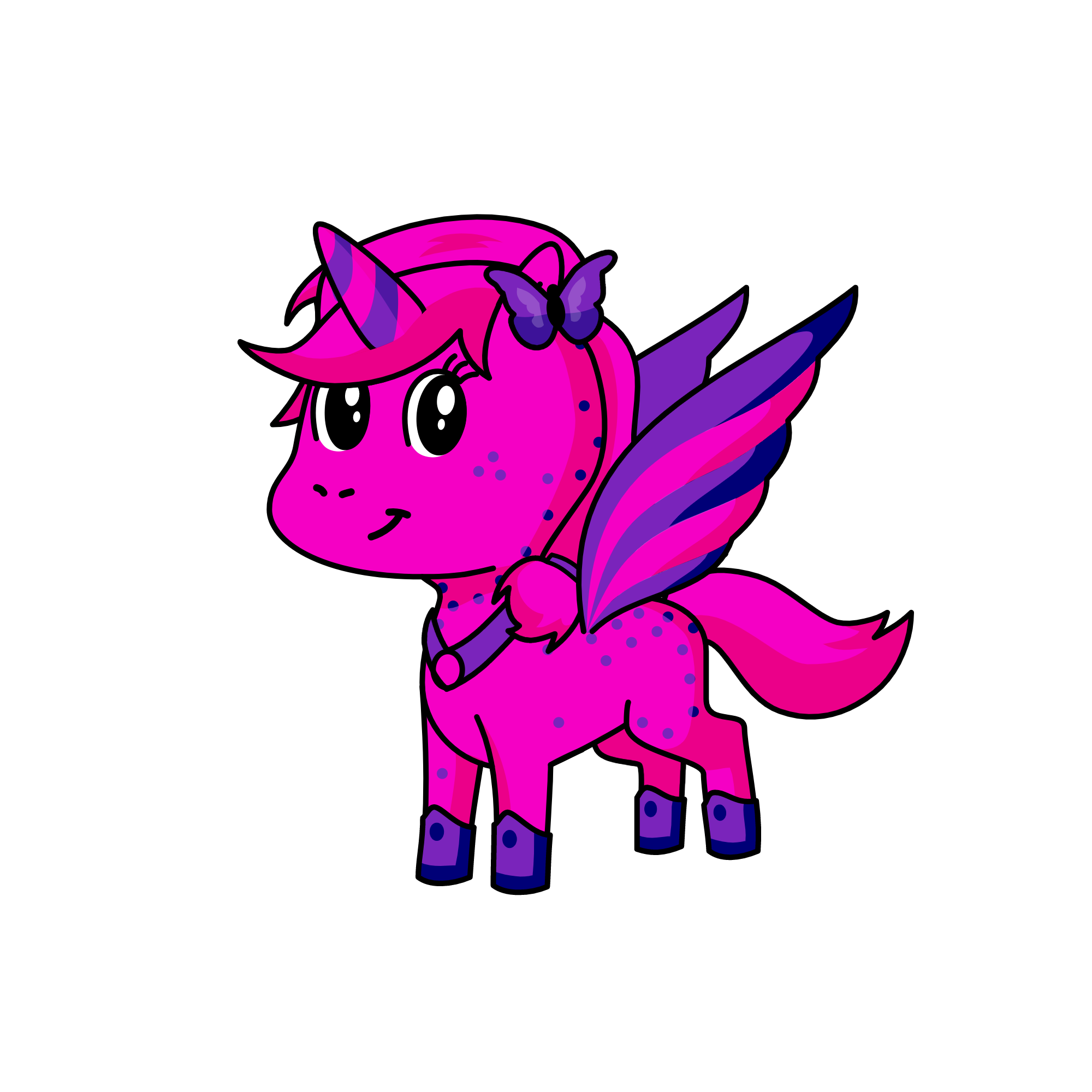 pink and purple cotton candy with sprinkles, the unicorn