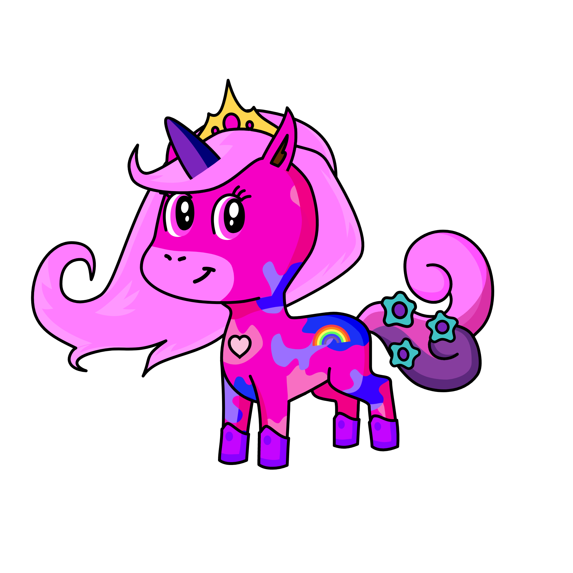 Rainbwoah, the unicorn