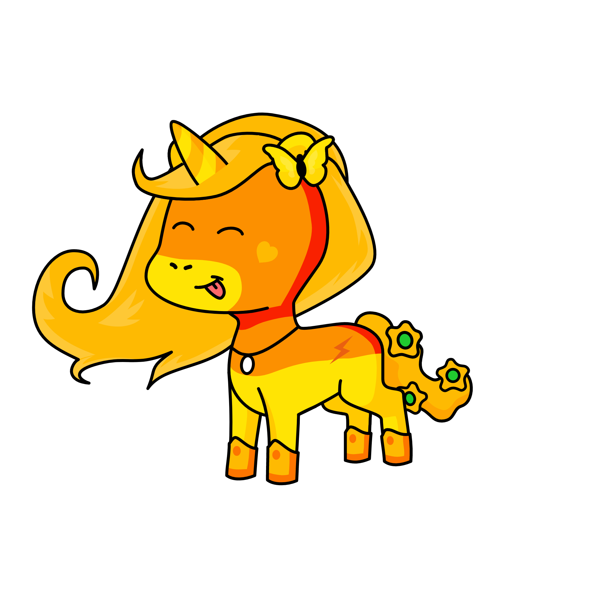 goldenclare, the unicorn