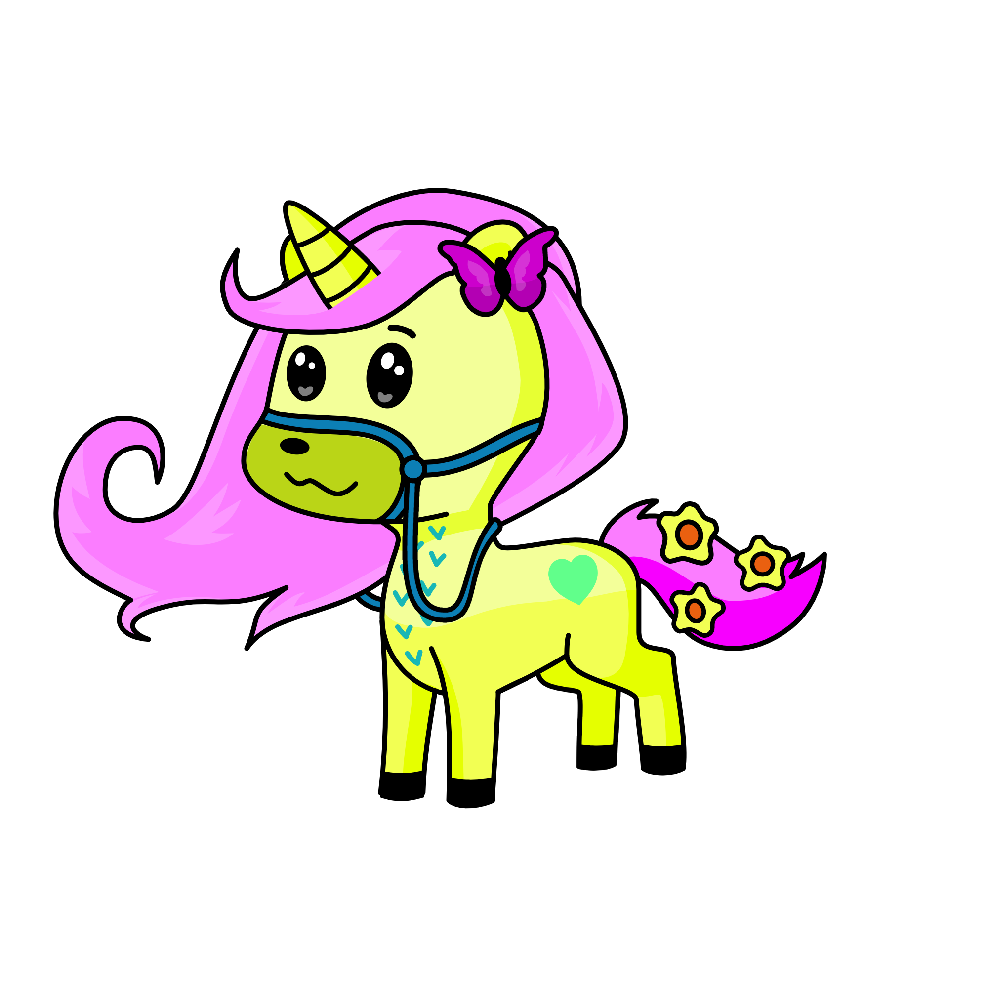 fluttershy, the unicorn