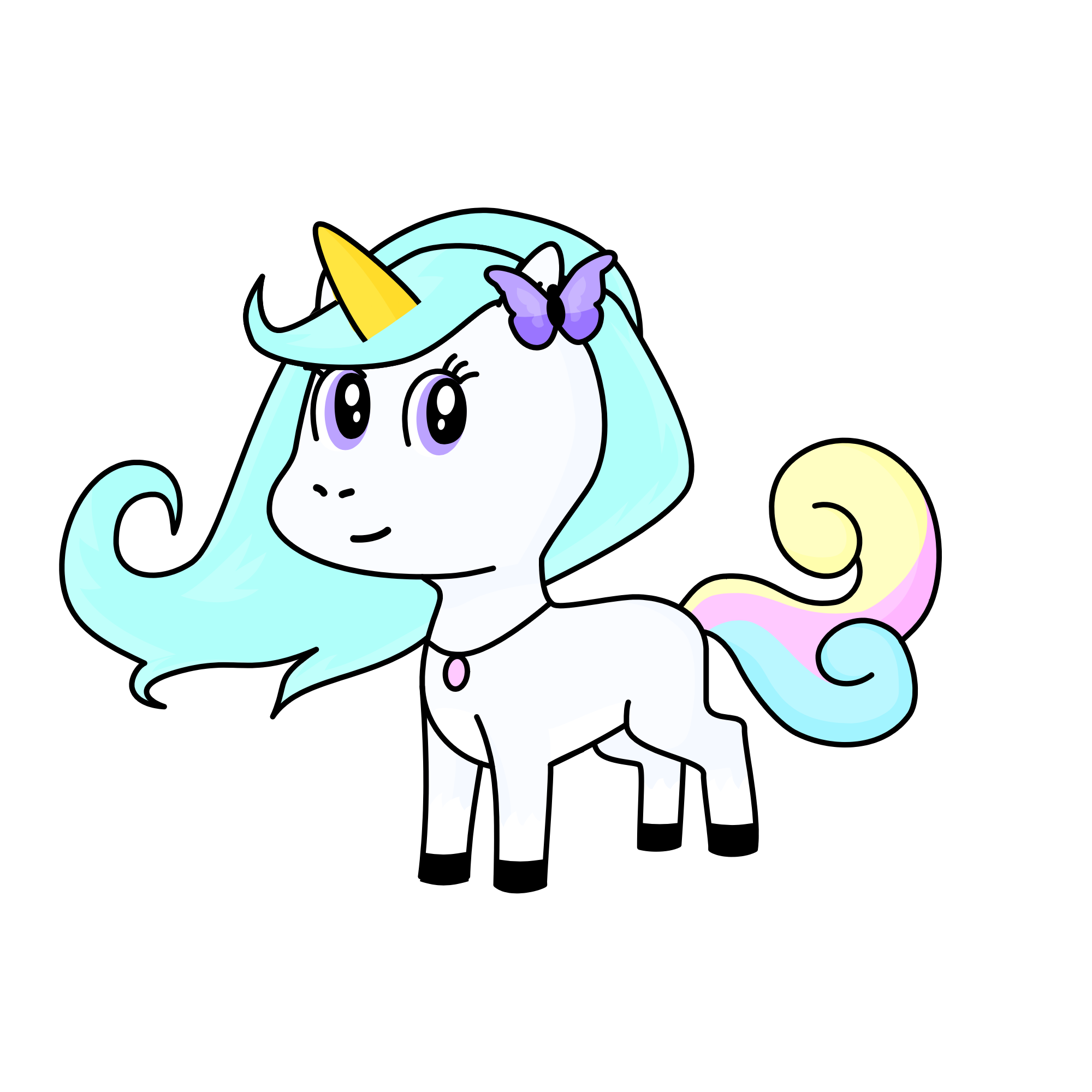 Flower bloomer, the unicorn