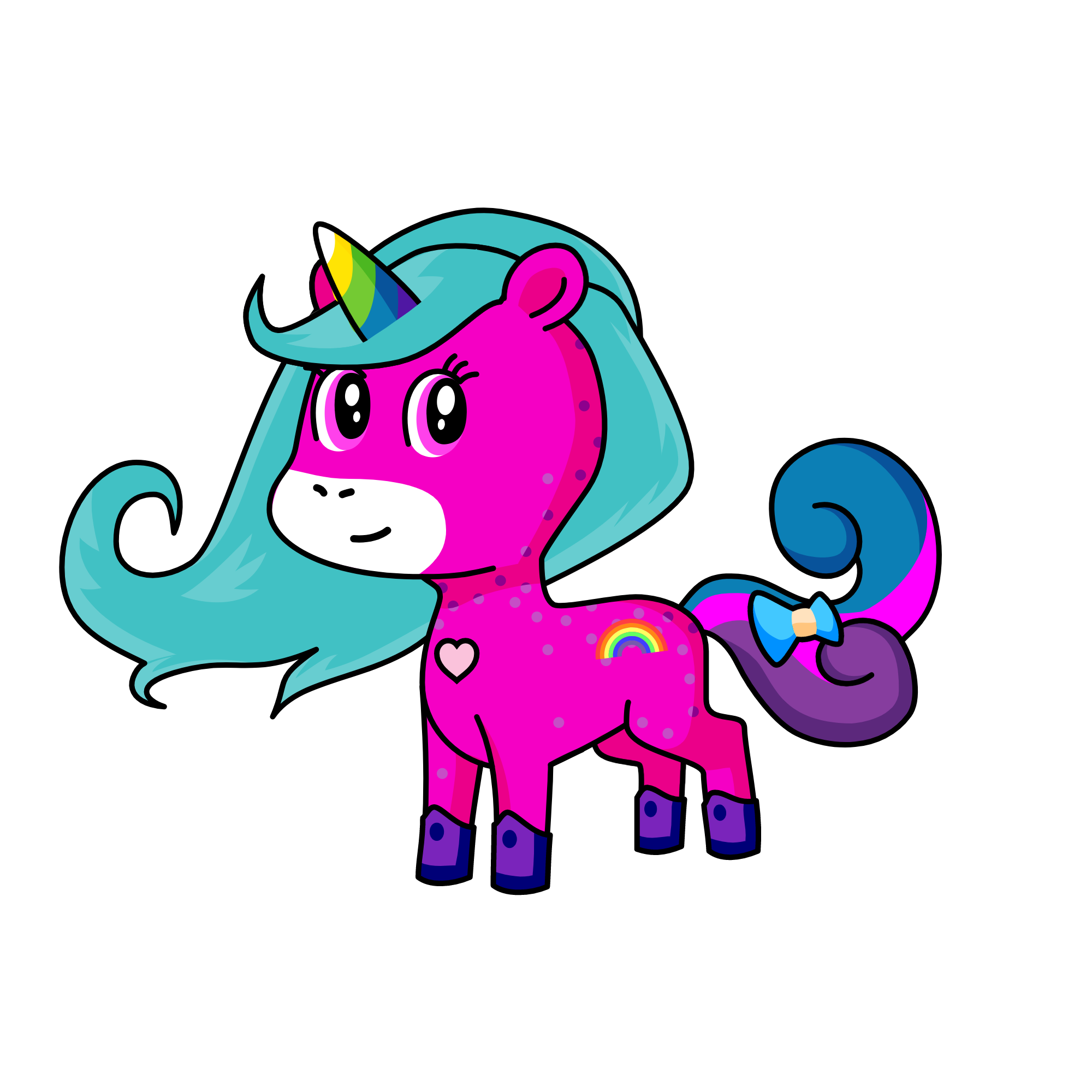 Pinky, the unicorn