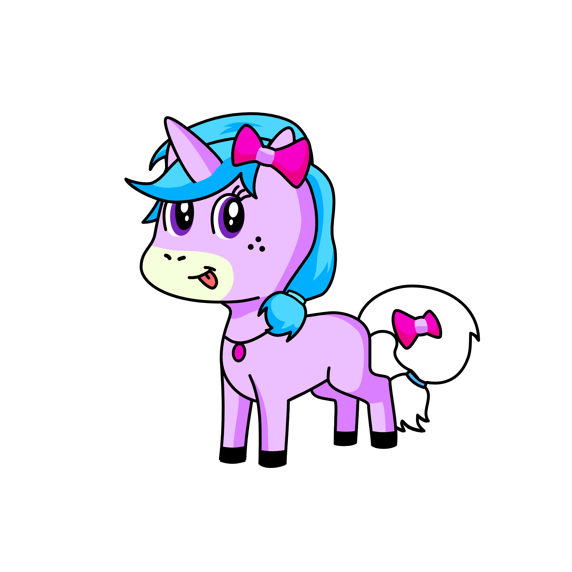 cute, the unicorn