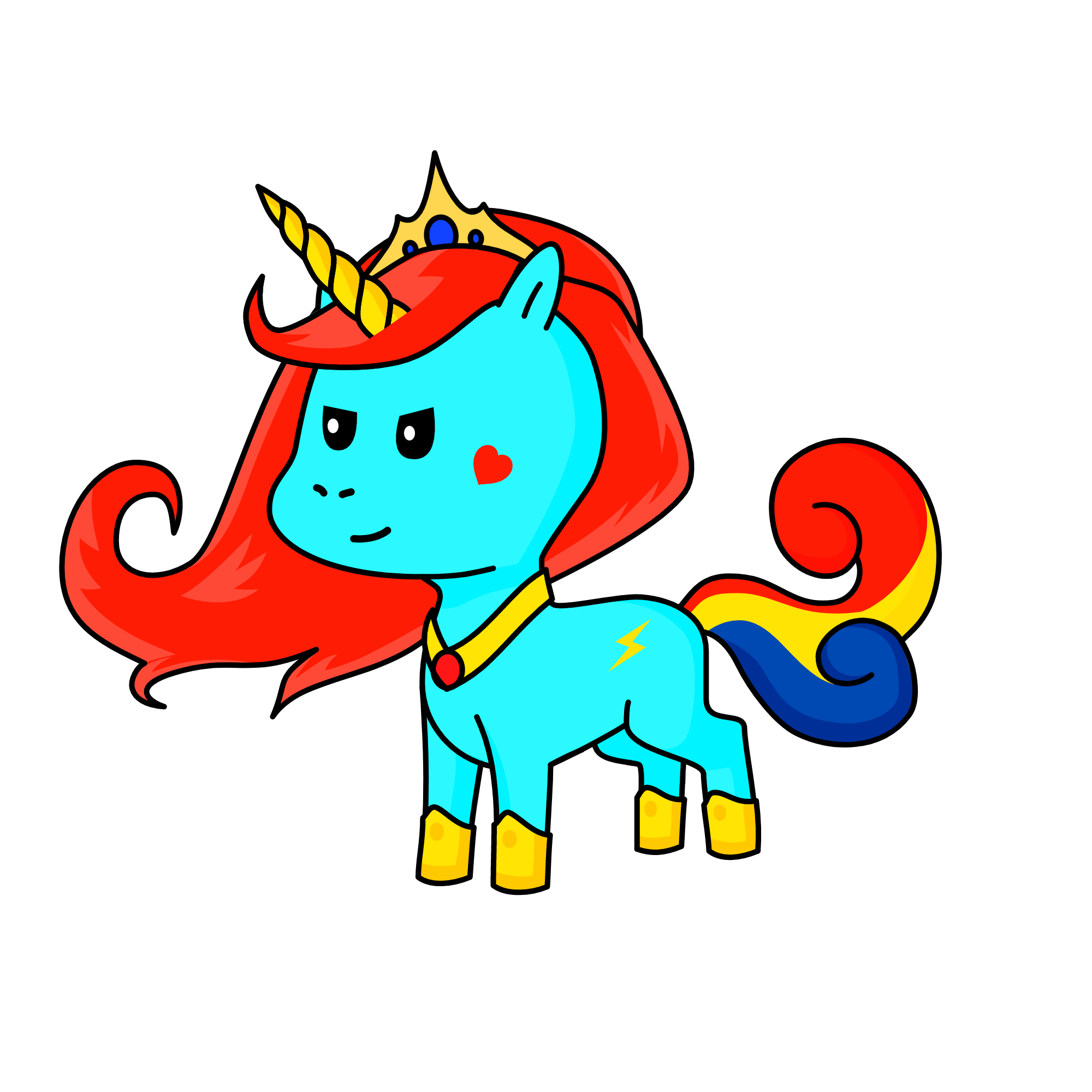 rainbow dash, the unicorn