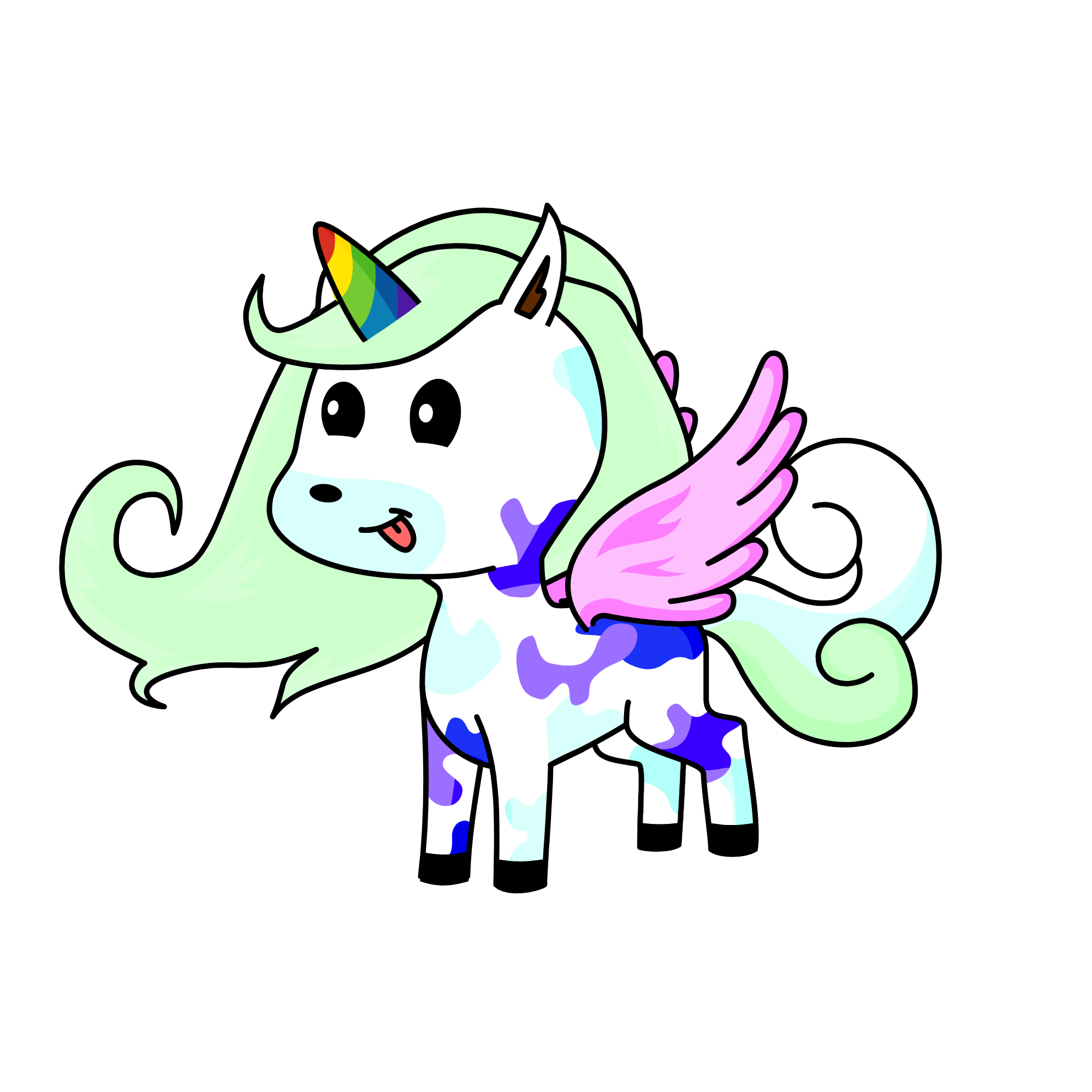 up, the unicorn
