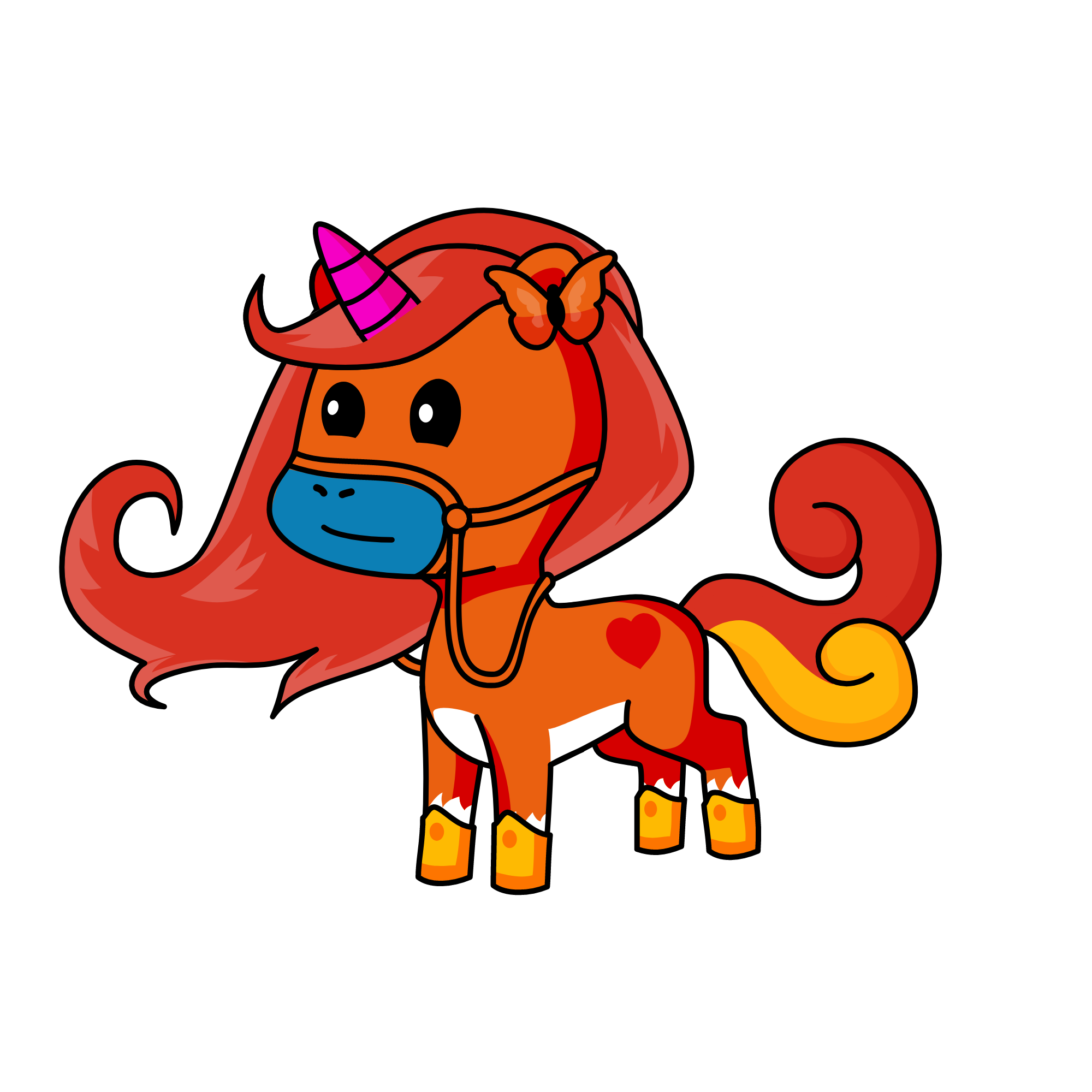 STRAW BERRY, the unicorn