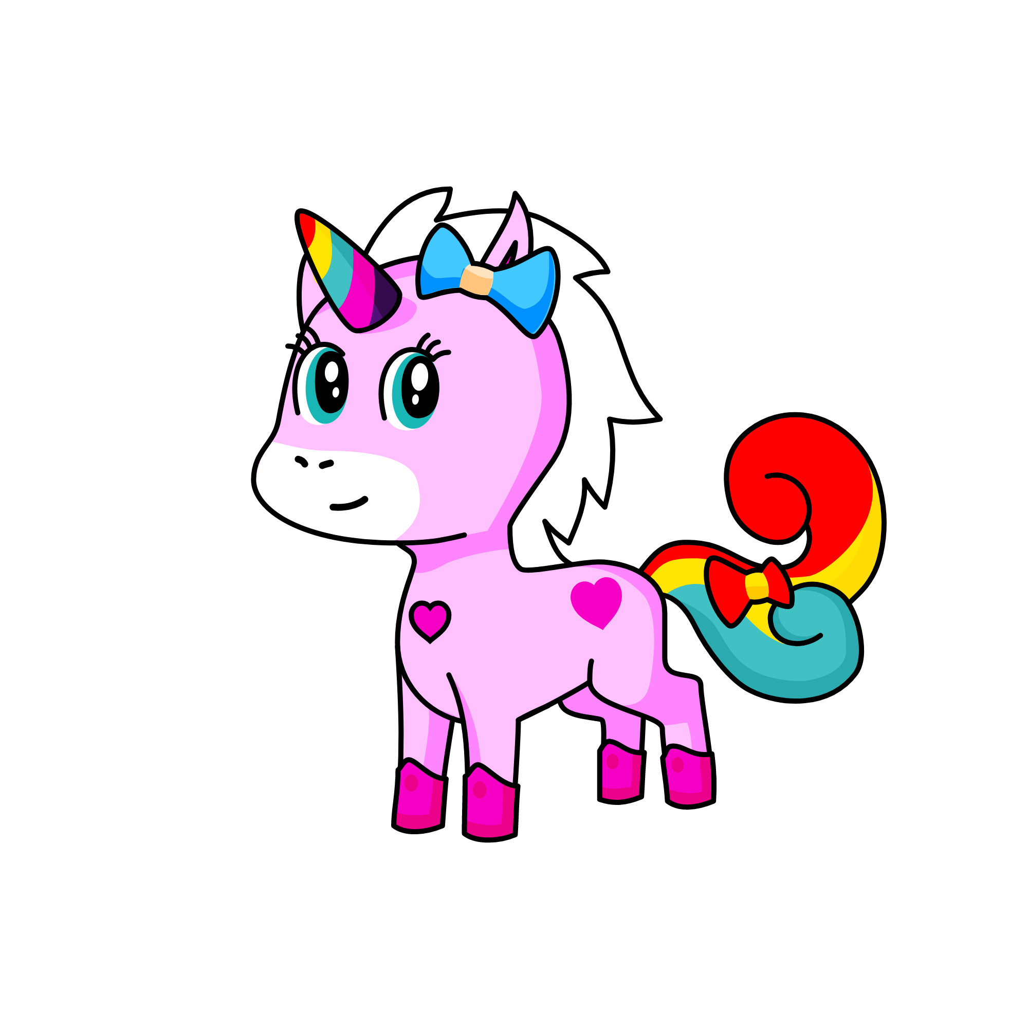 PINKY :) :] >: <:, the unicorn