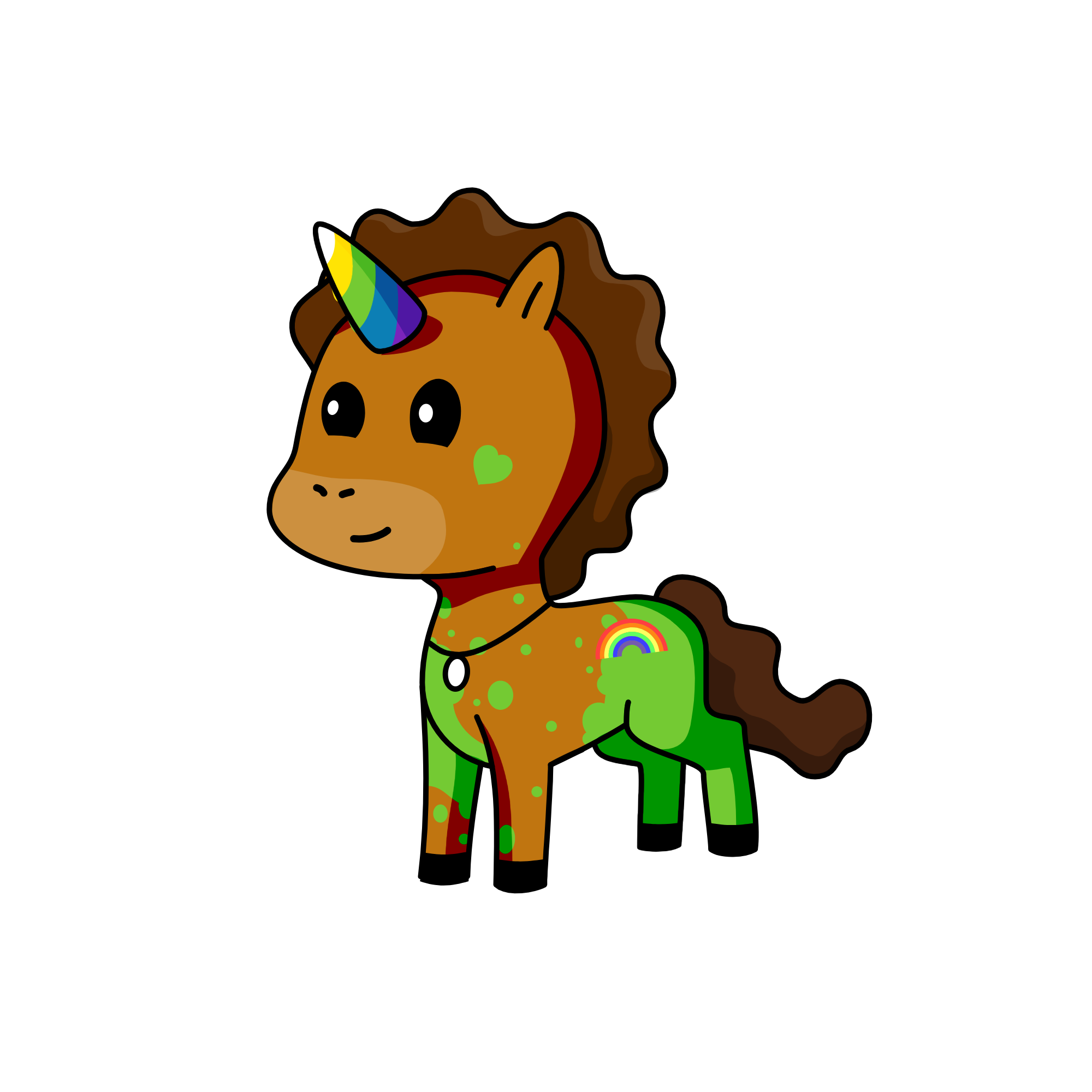 Bob Ross, the unicorn