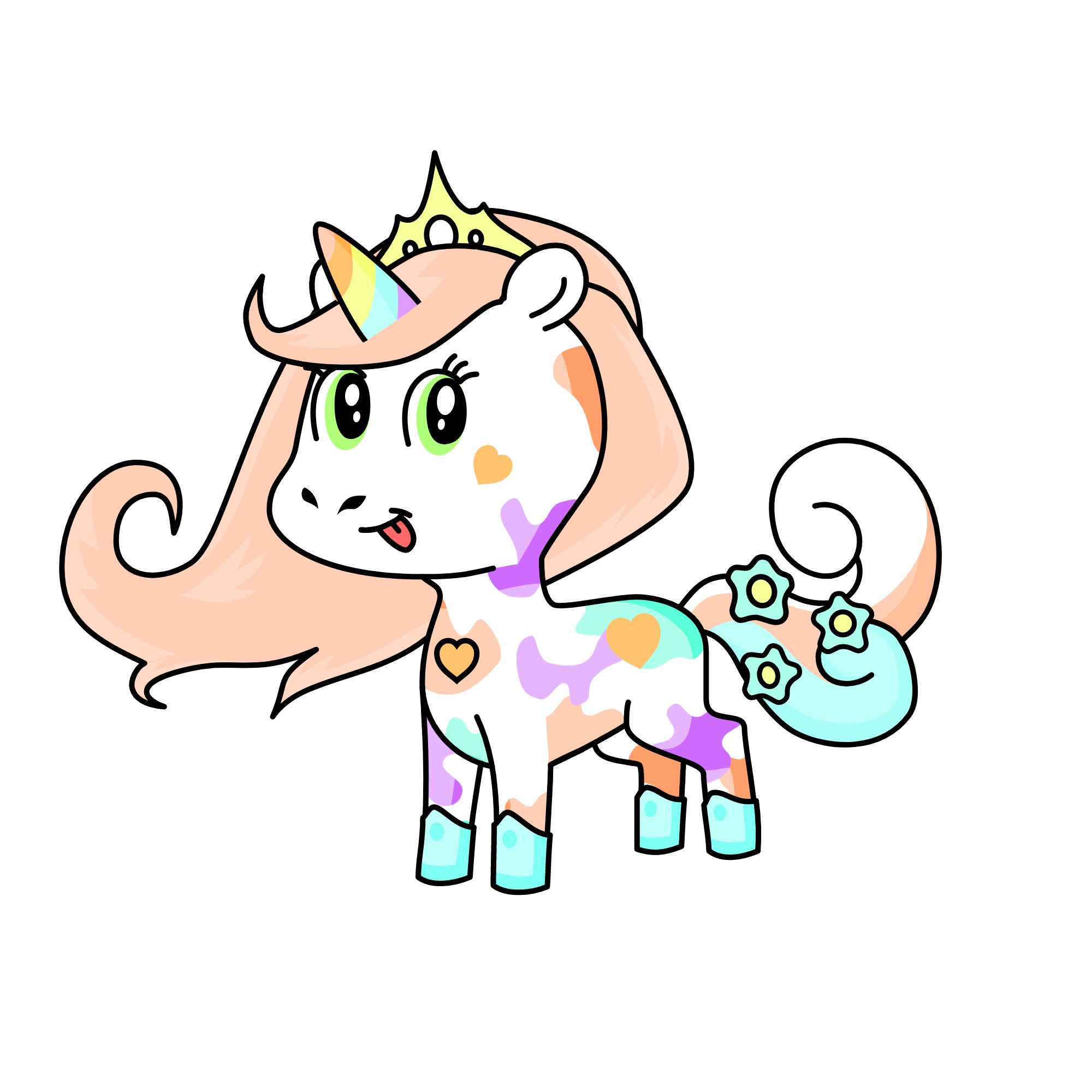 Rainbow Splash, the unicorn