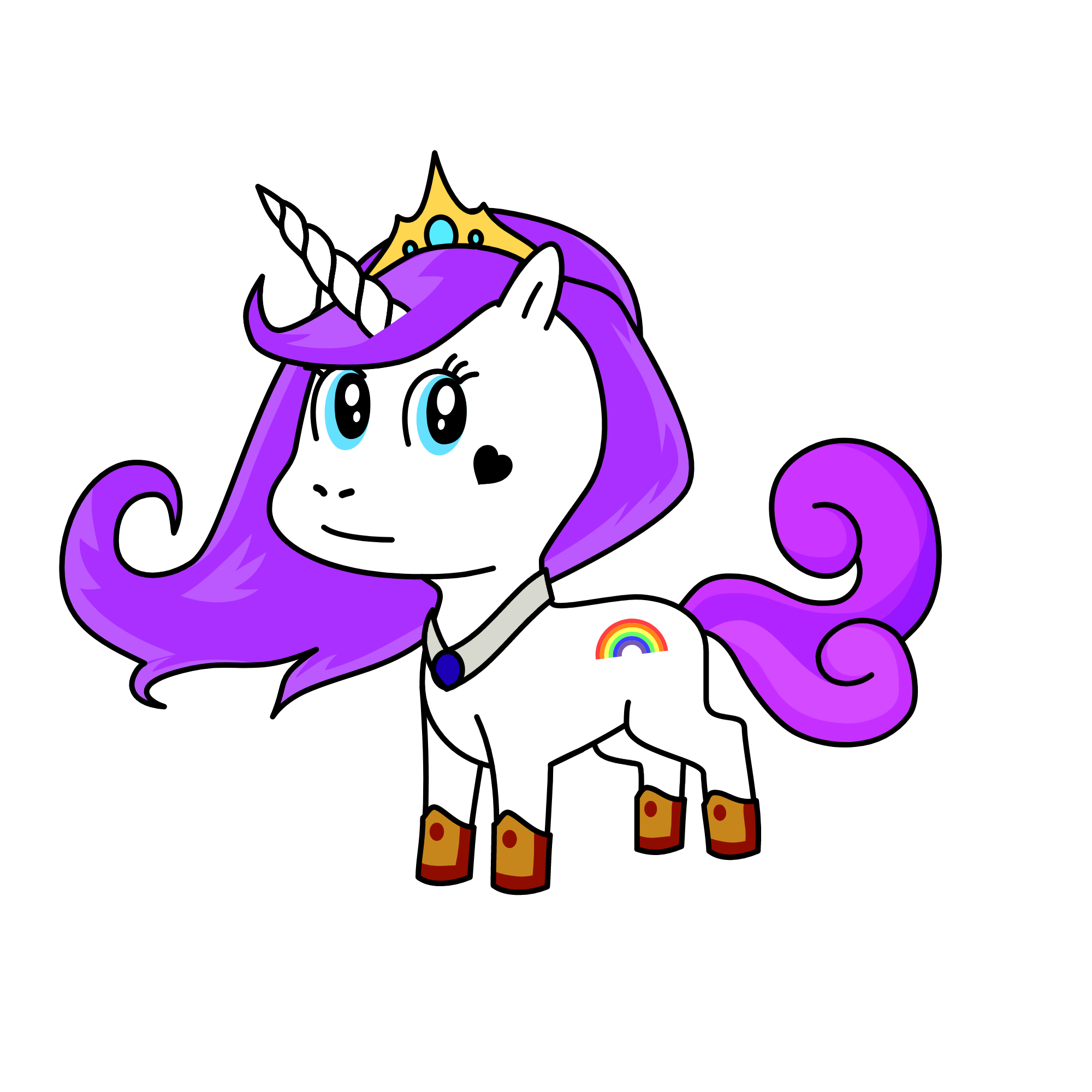 Princess-corn, the unicorn